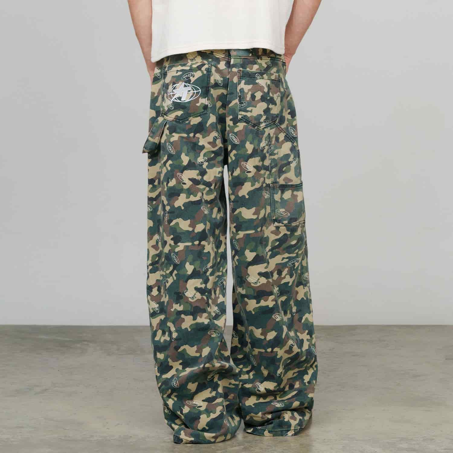 Racing Camo Carpenter Pants - Green - miniatura 6