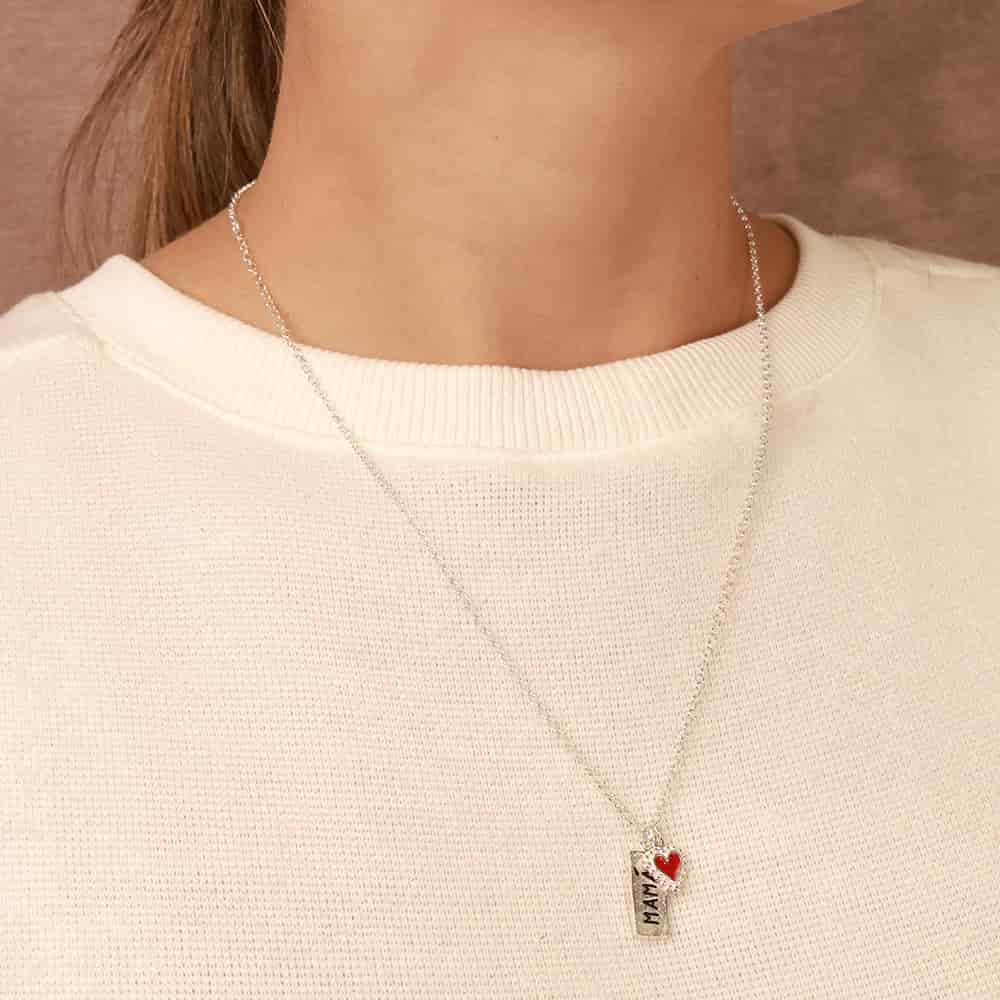 PreOrder Cadena Mamá Tag Plata - miniatura 2