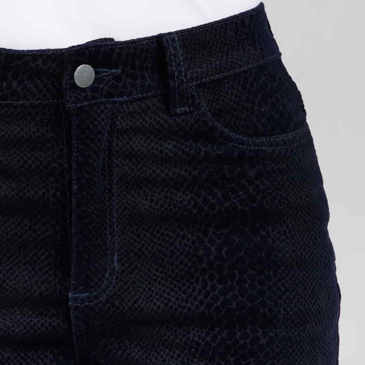 Pantalón Wide Leg Azul Ax-3083 licrado - miniatura 3