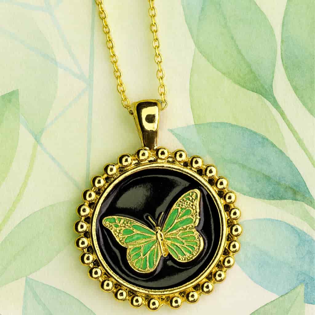 Collar mariposa borlas - miniatura 2