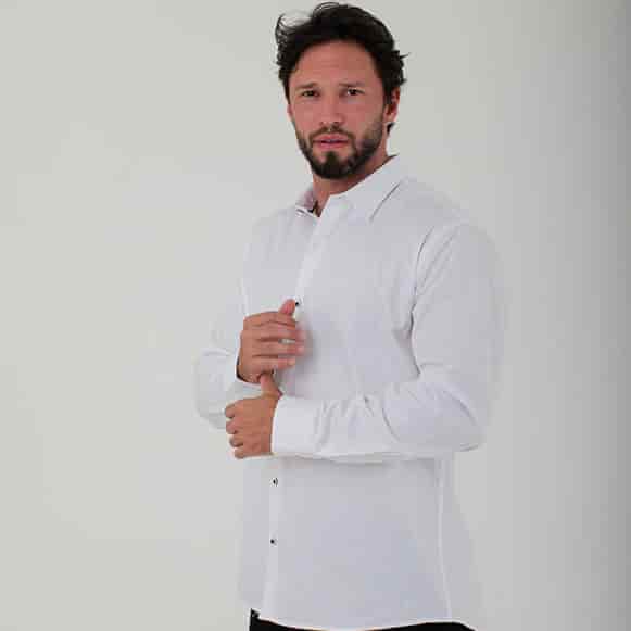 CAMISA ML 100% ALGODON HOMBRE - miniatura 3