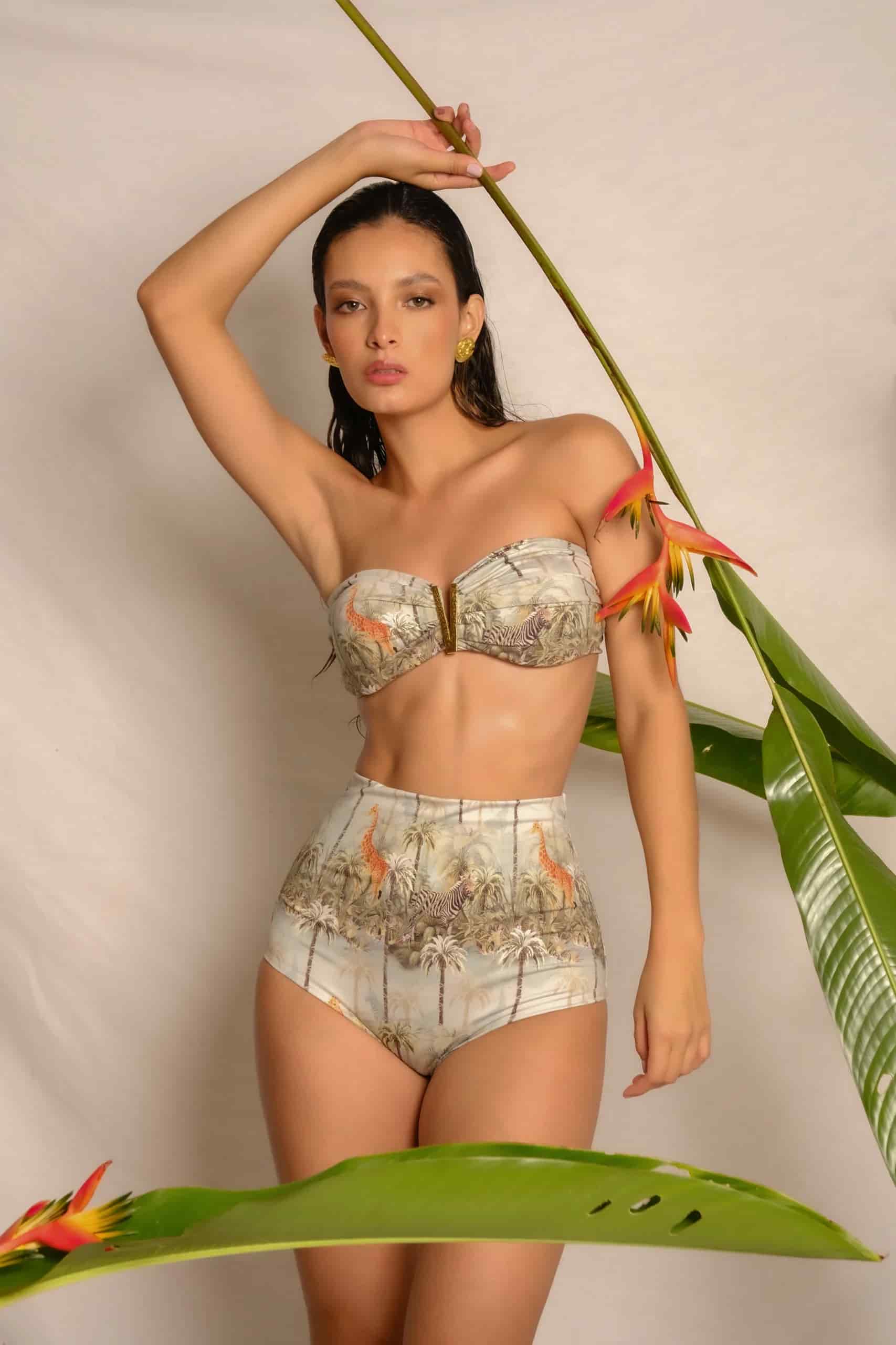 (COPA) VESTIDO DE BAÑO SAFARI GOLD - miniatura 4