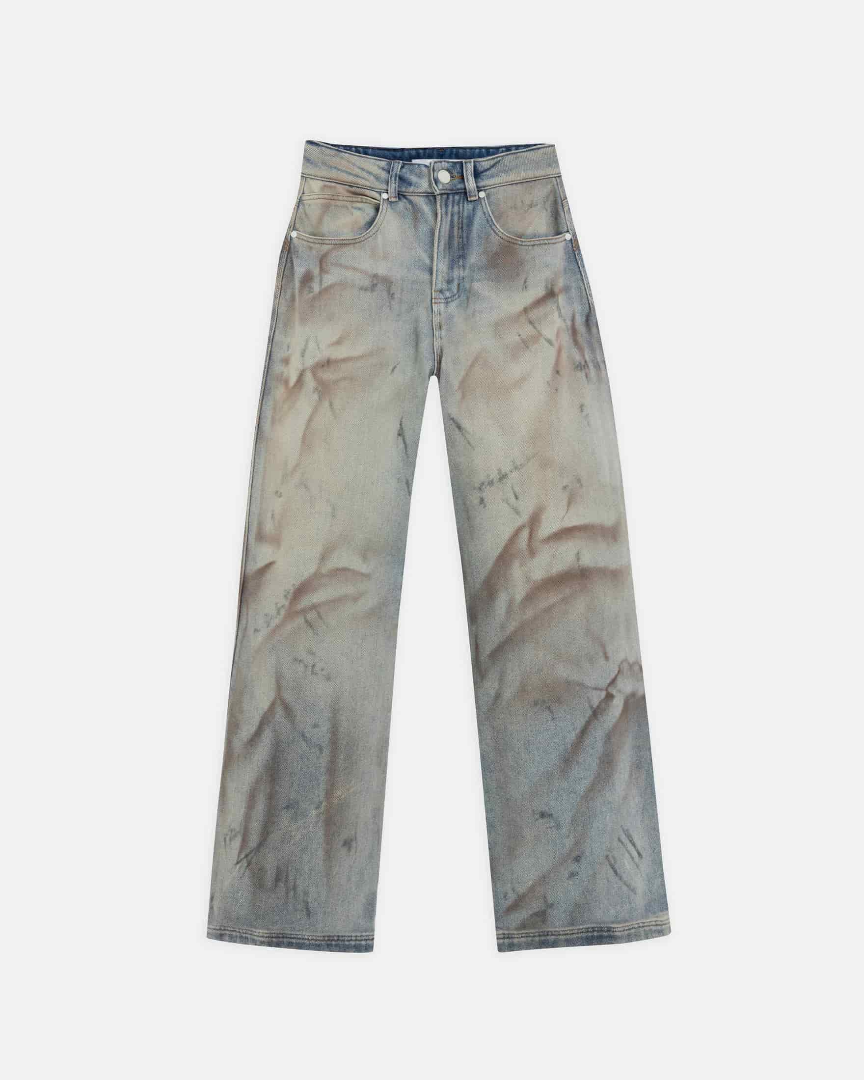 W Capsule UNDRGLD Wide Jeans Dirty Blue - miniatura 3
