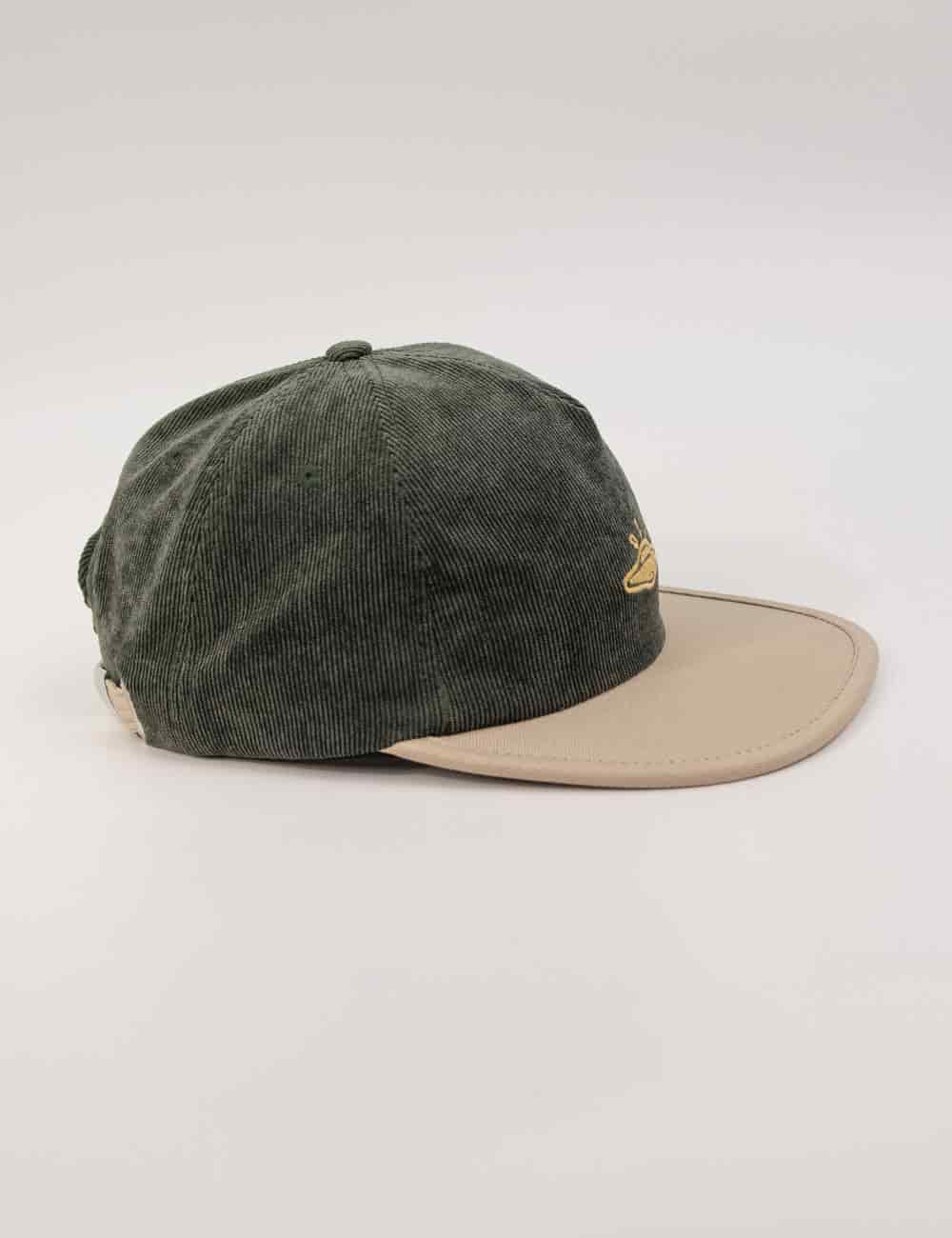 Gorra Desestructurada pana astral verde + beige - miniatura 5