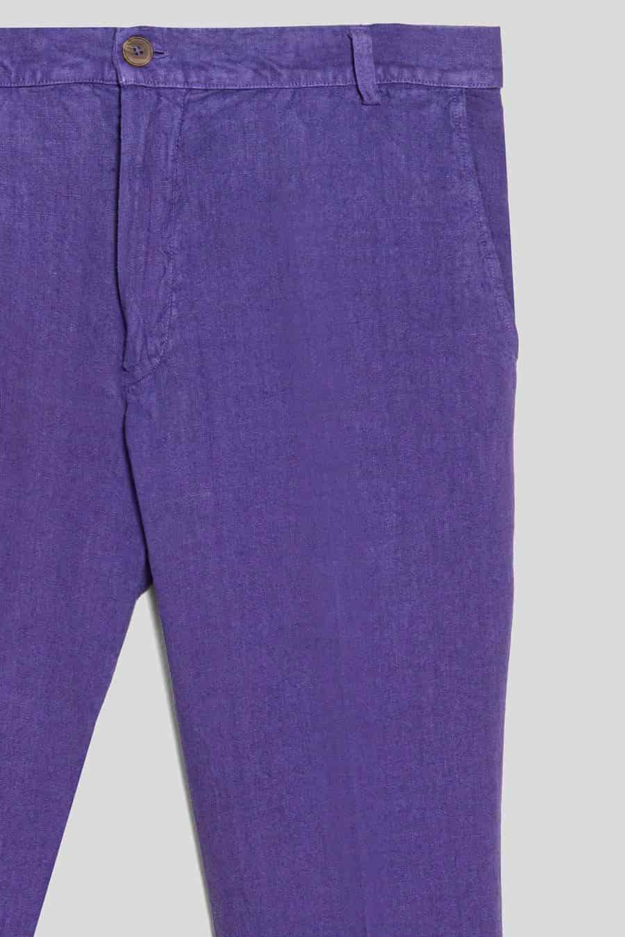 Men's linen pants grape donato - miniatura 2