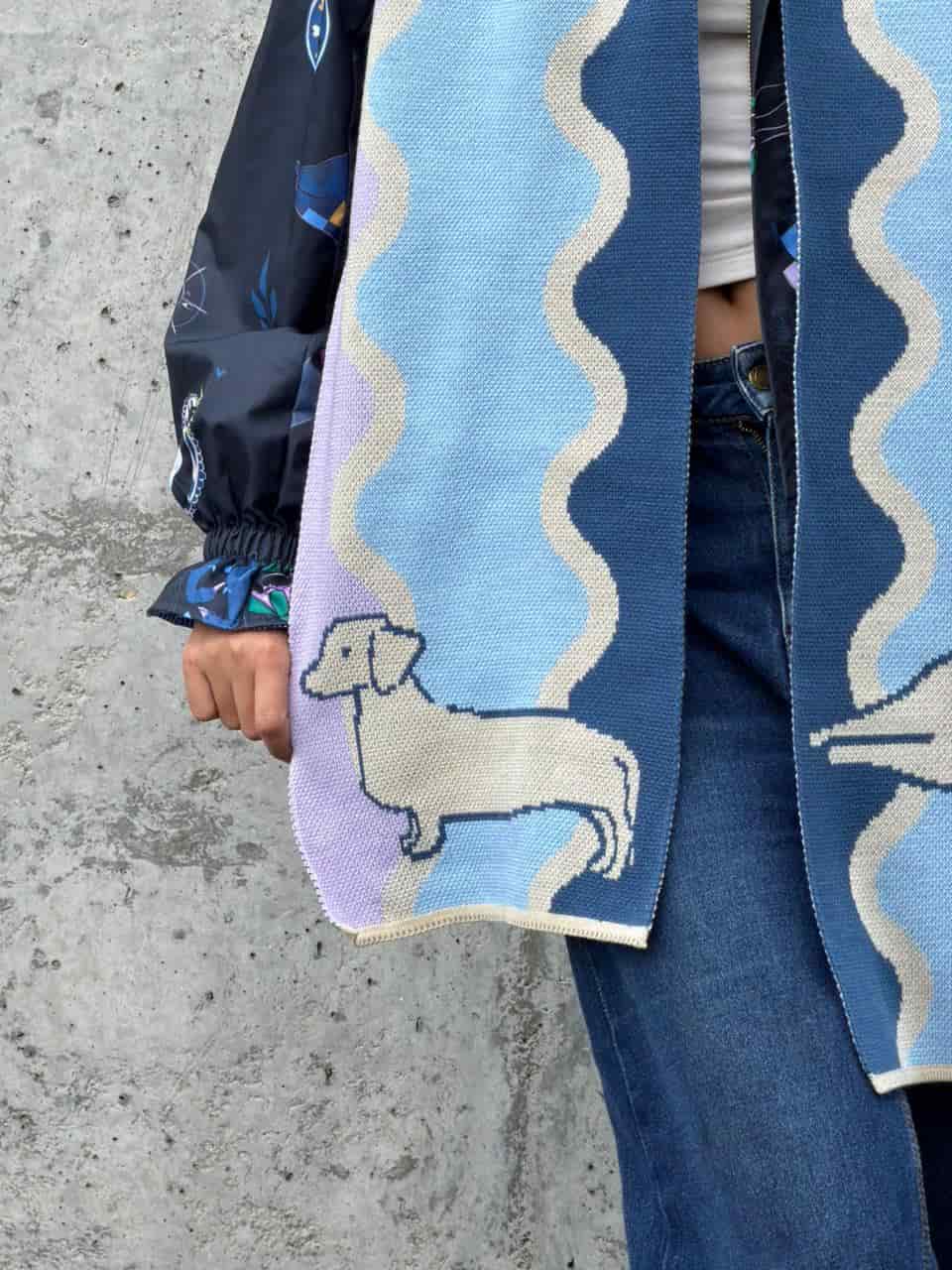 Bufanda Perro Gato Azul - miniatura 4