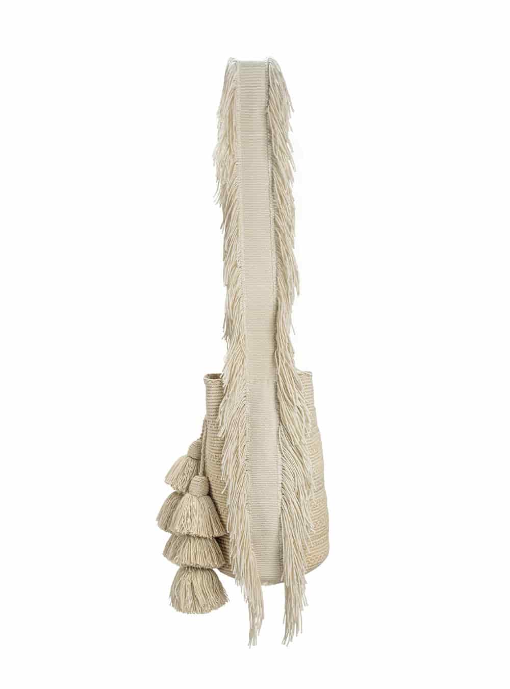 Mochila Wayuu Kamsa Basic Sand - miniatura 3