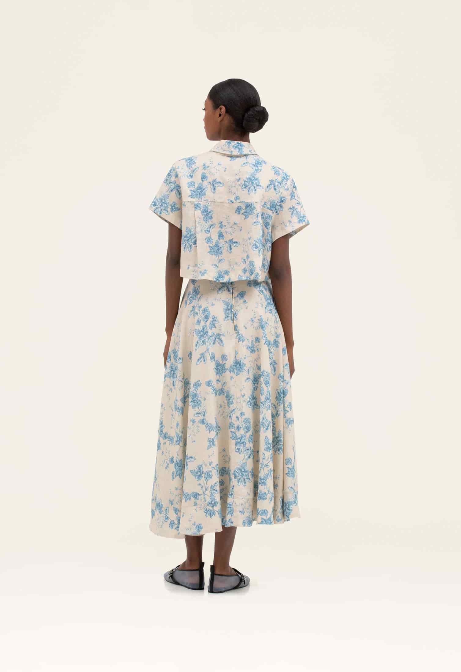 Bergamota Bougainvillea Maxi Skirt - miniatura 4