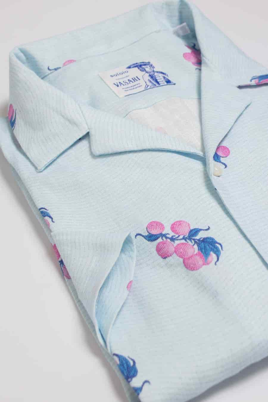 Men's linen shirt pink arezzo - miniatura 8
