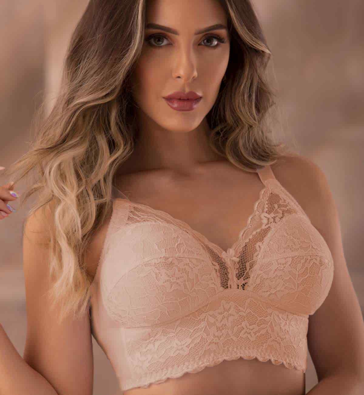 Brasier encaje realce natural 075 - miniatura 5
