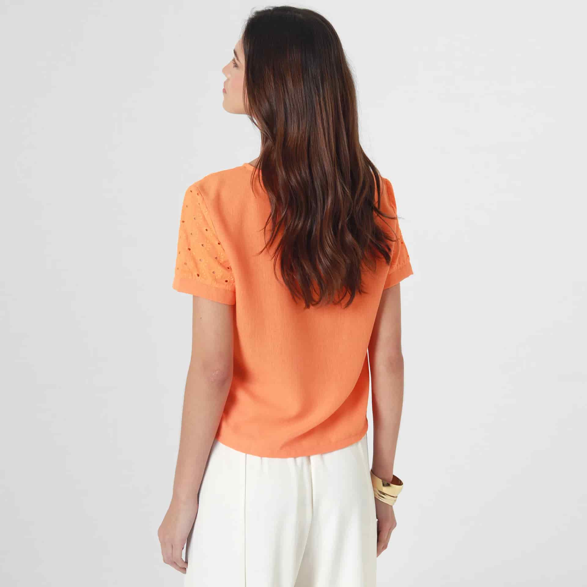Blusa Cuello Redondo Manga Corta - miniatura 4