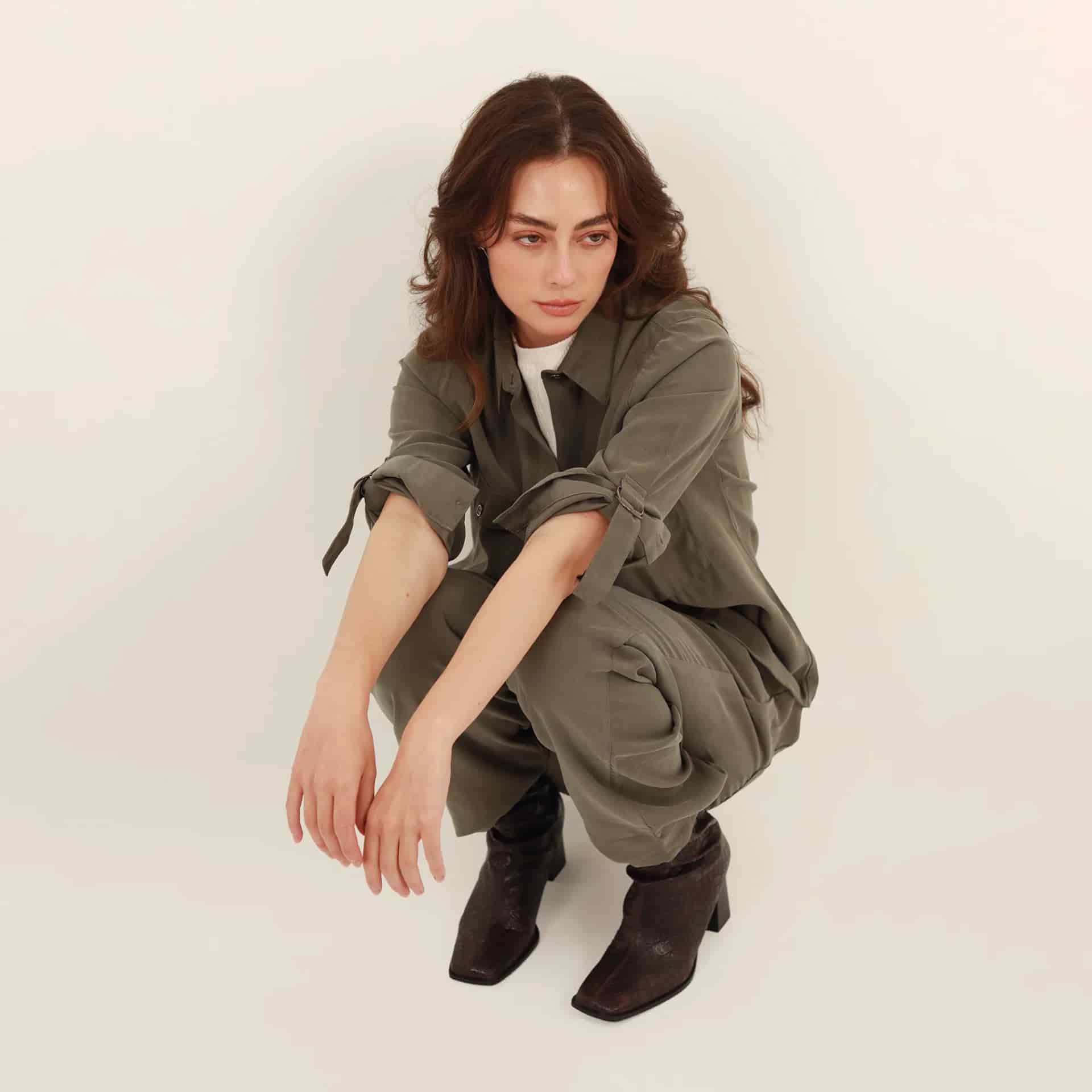 Pantalón bota recta con elastico en cintura y cordón - miniatura 5