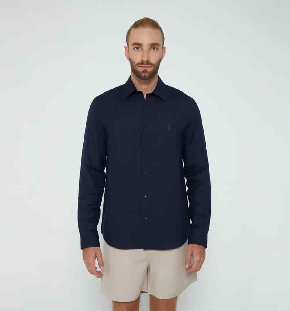 Camisa para hombre de lino - miniatura 39