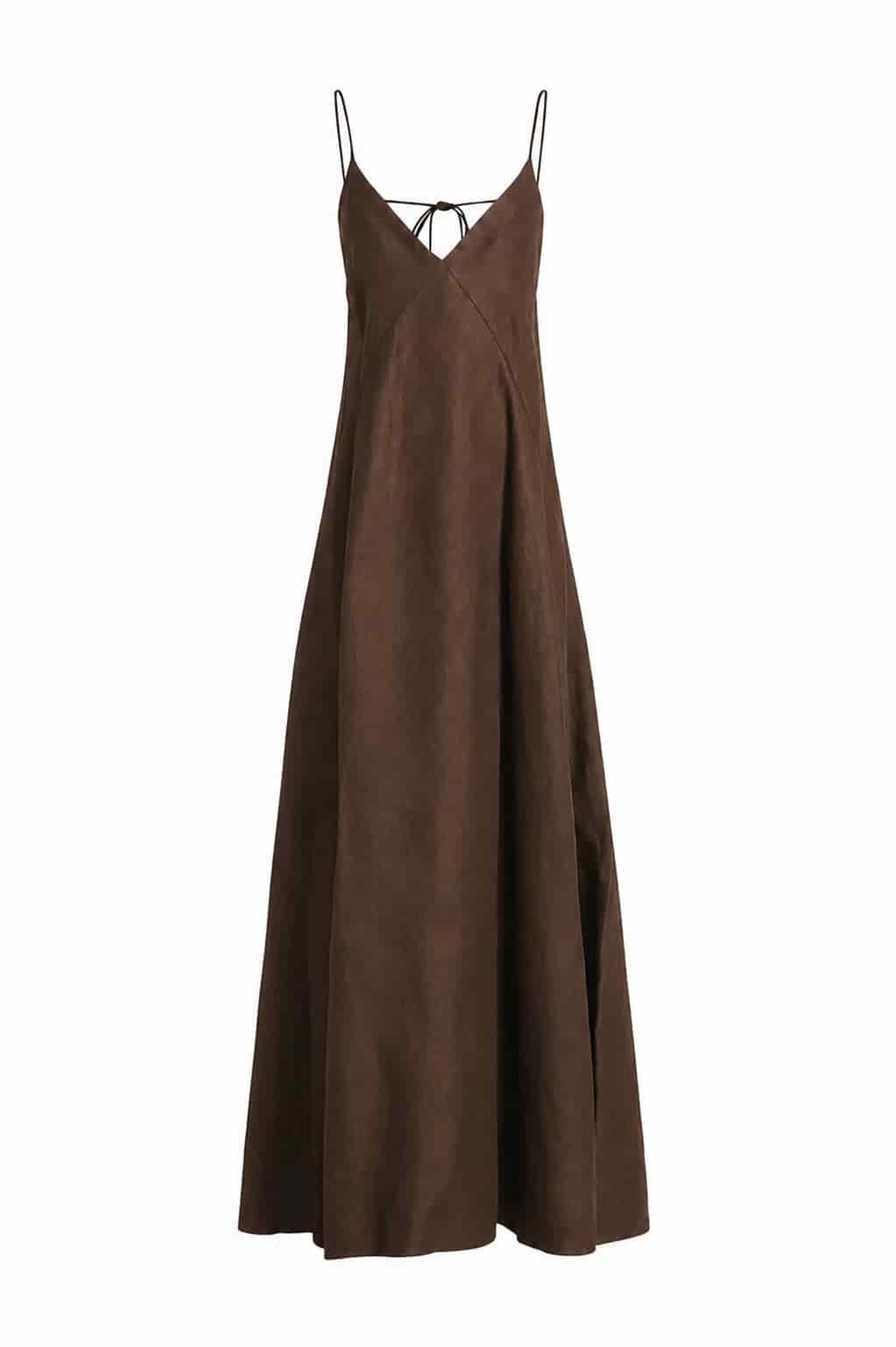 Éline dress in brown - miniatura 1