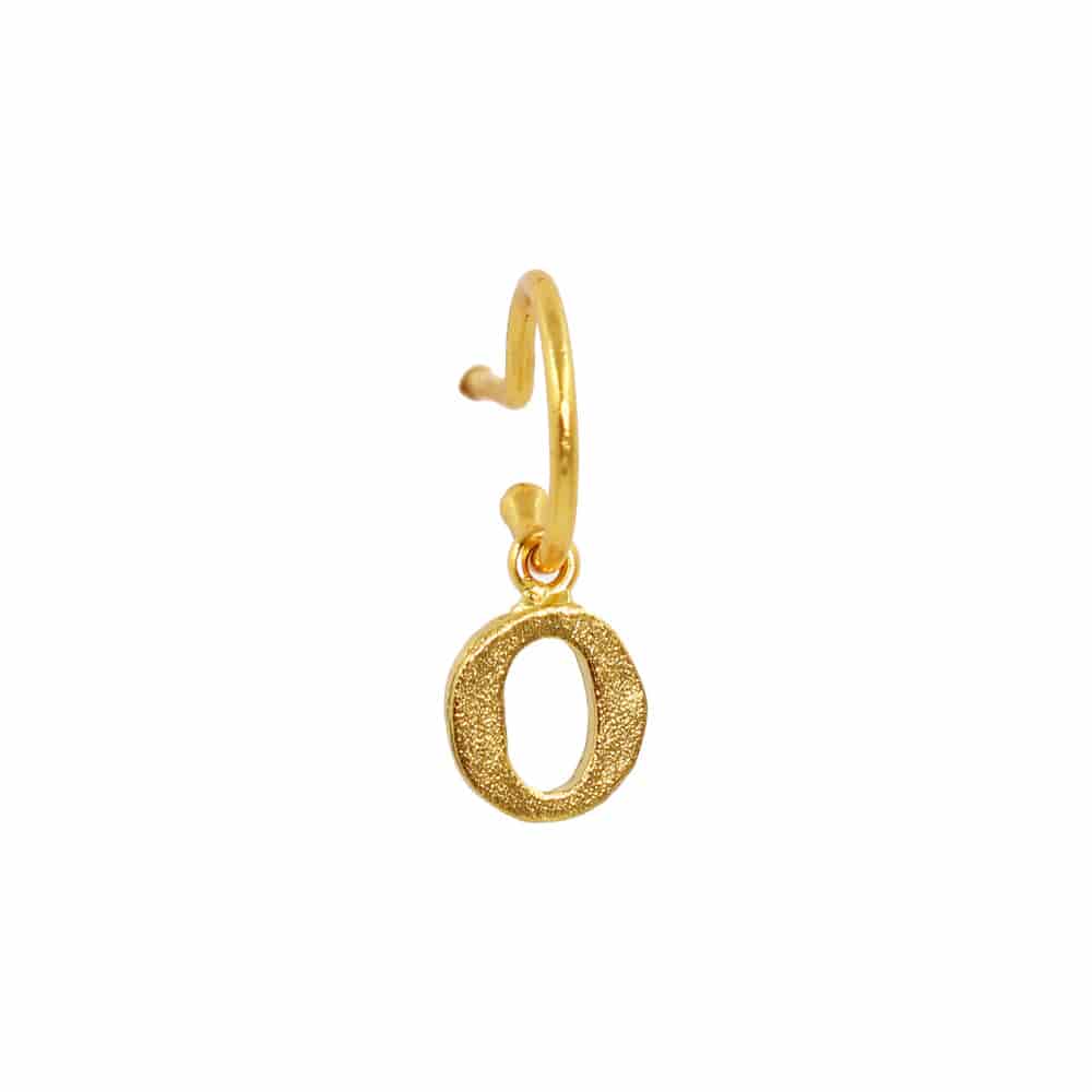 PreOrder Baby Hoops 9mm Letra Gold - miniatura 12