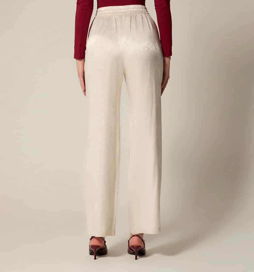 Pantalon recto efecto jacquard - miniatura 5