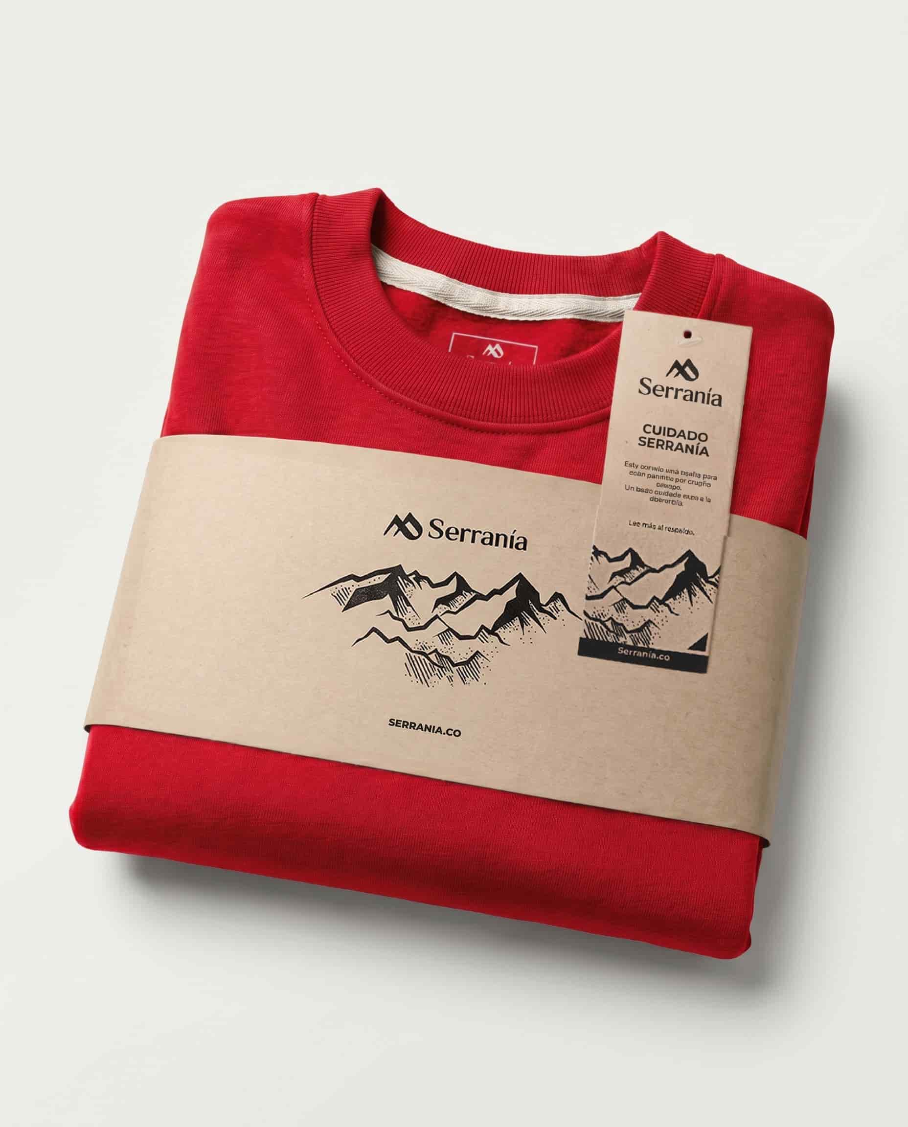 Buzo Unisex Rojo  Colibrí Escudo - miniatura 5