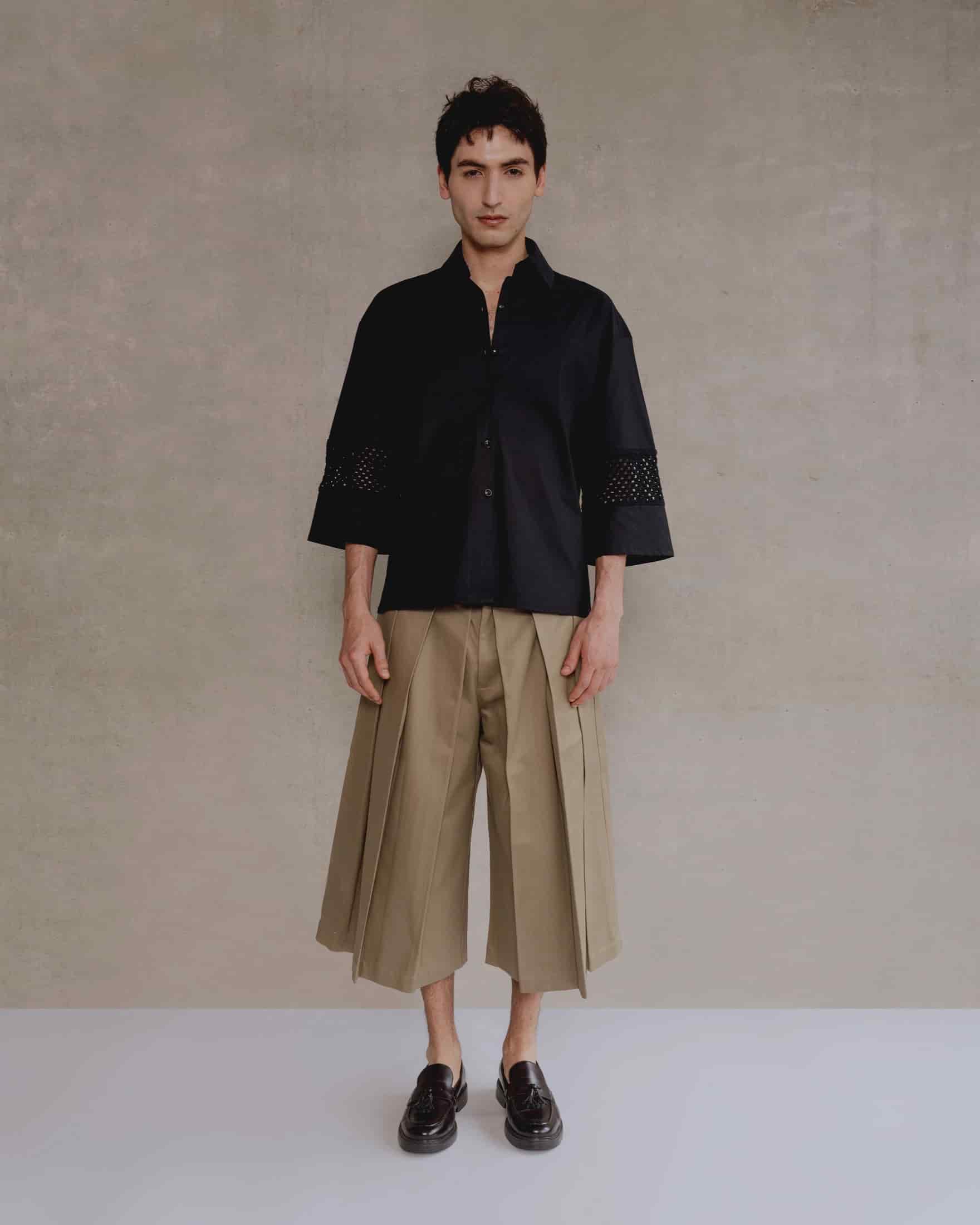 Beige Capri Pant Man - miniatura 1