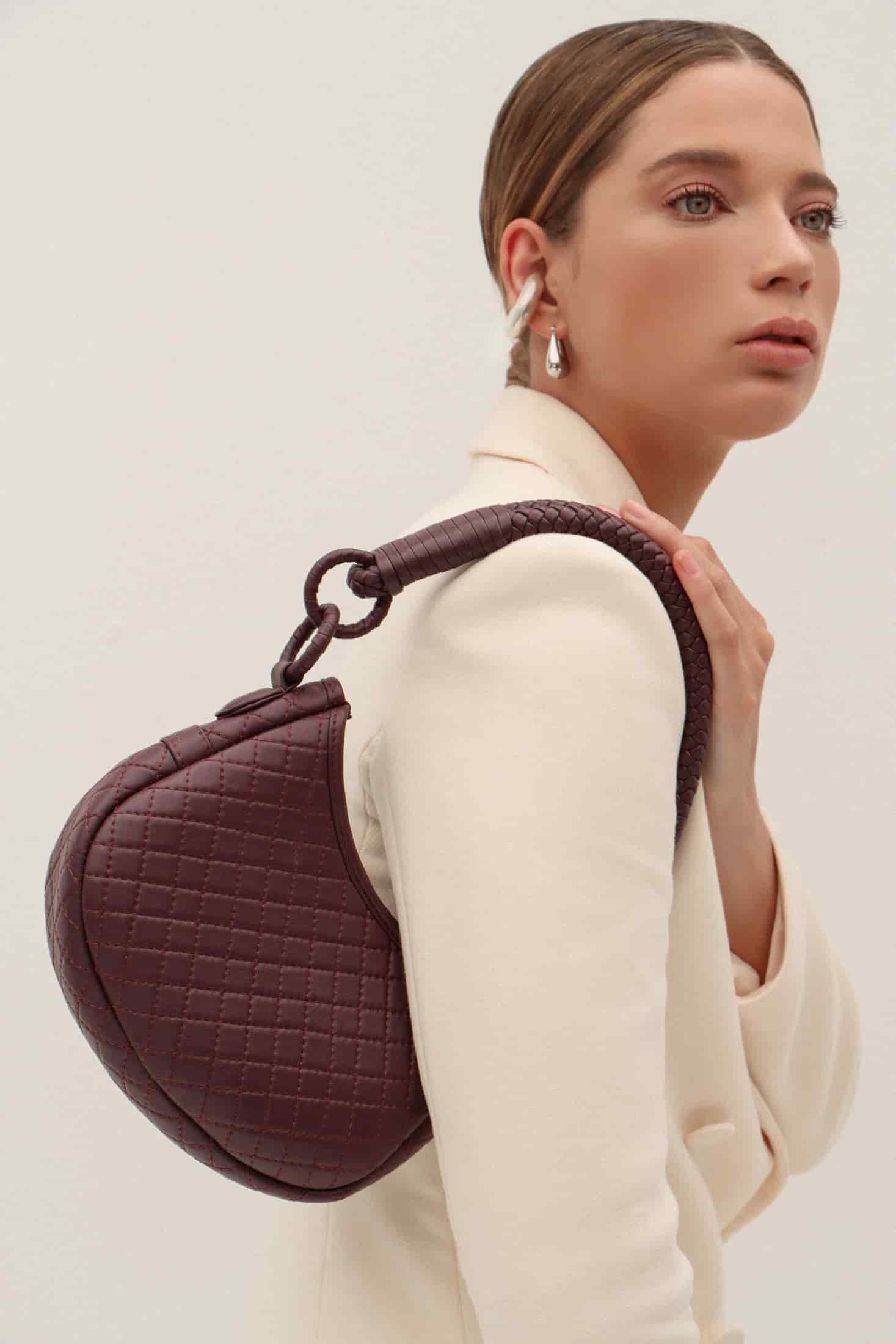 Saddle Mini, Shoulder Bag - Burgundy - miniatura 3