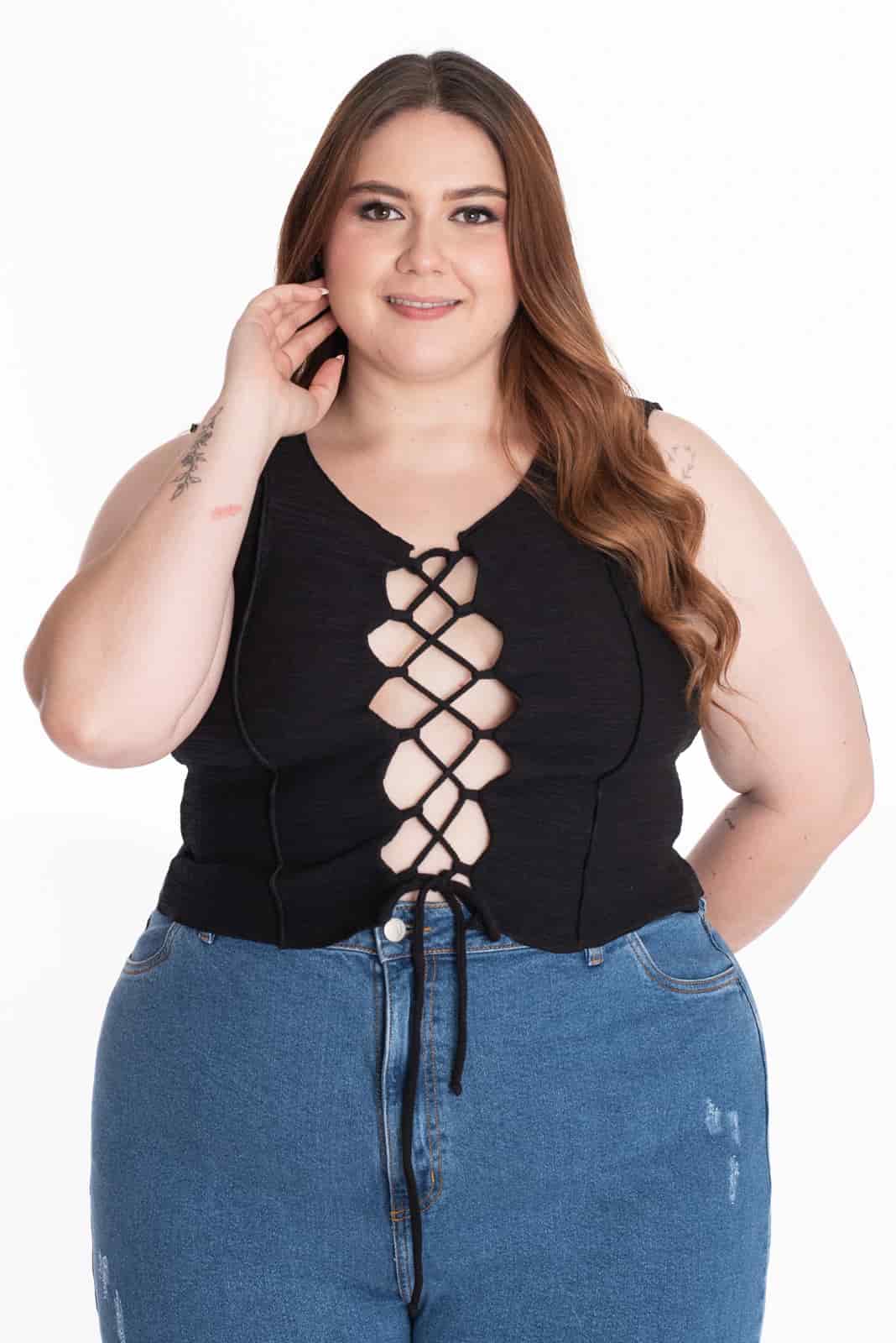 Crop Top Bonnie Negro - miniatura 8