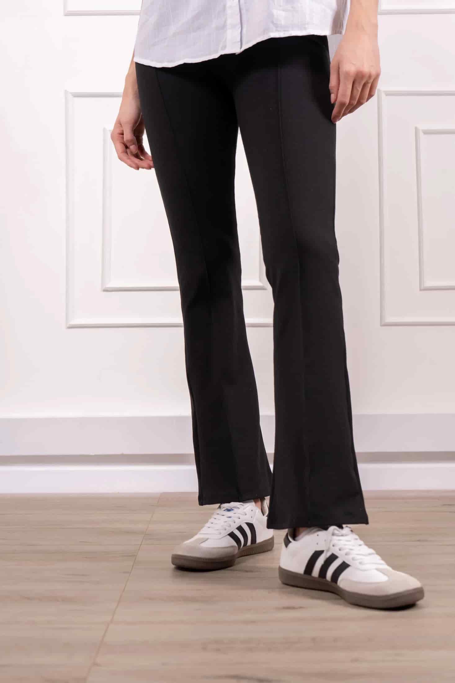 Pantalón Flare Leg Mujer Negro - miniatura 4