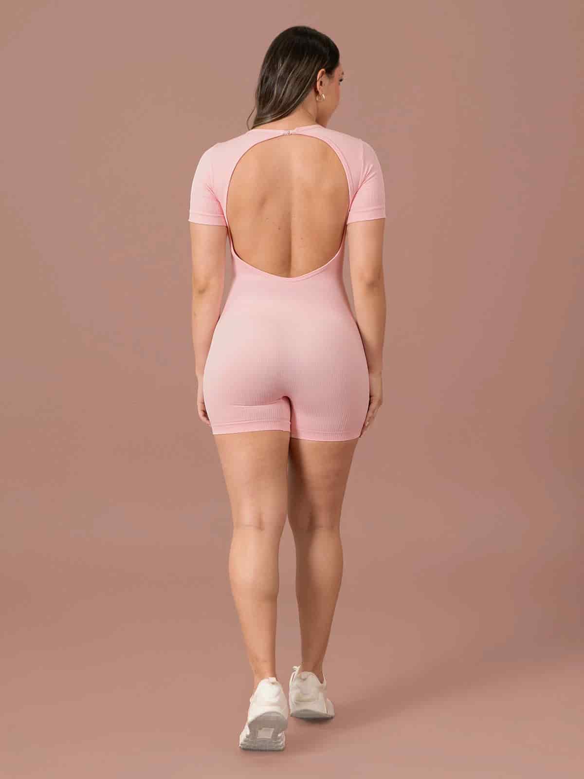 Amore enterizo seamless corto rosa - miniatura 3
