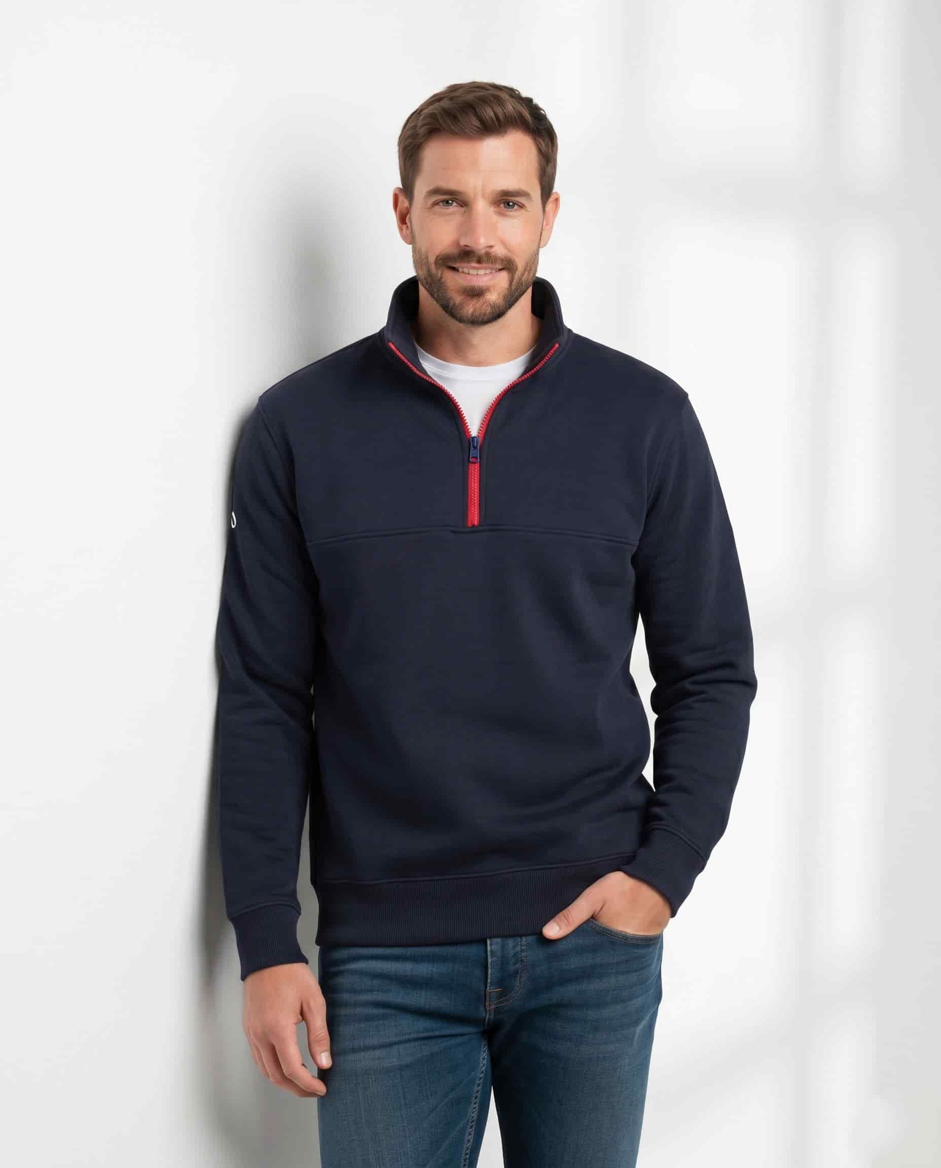 Buzo cuello alto Elite - Azul oxford - miniatura 3
