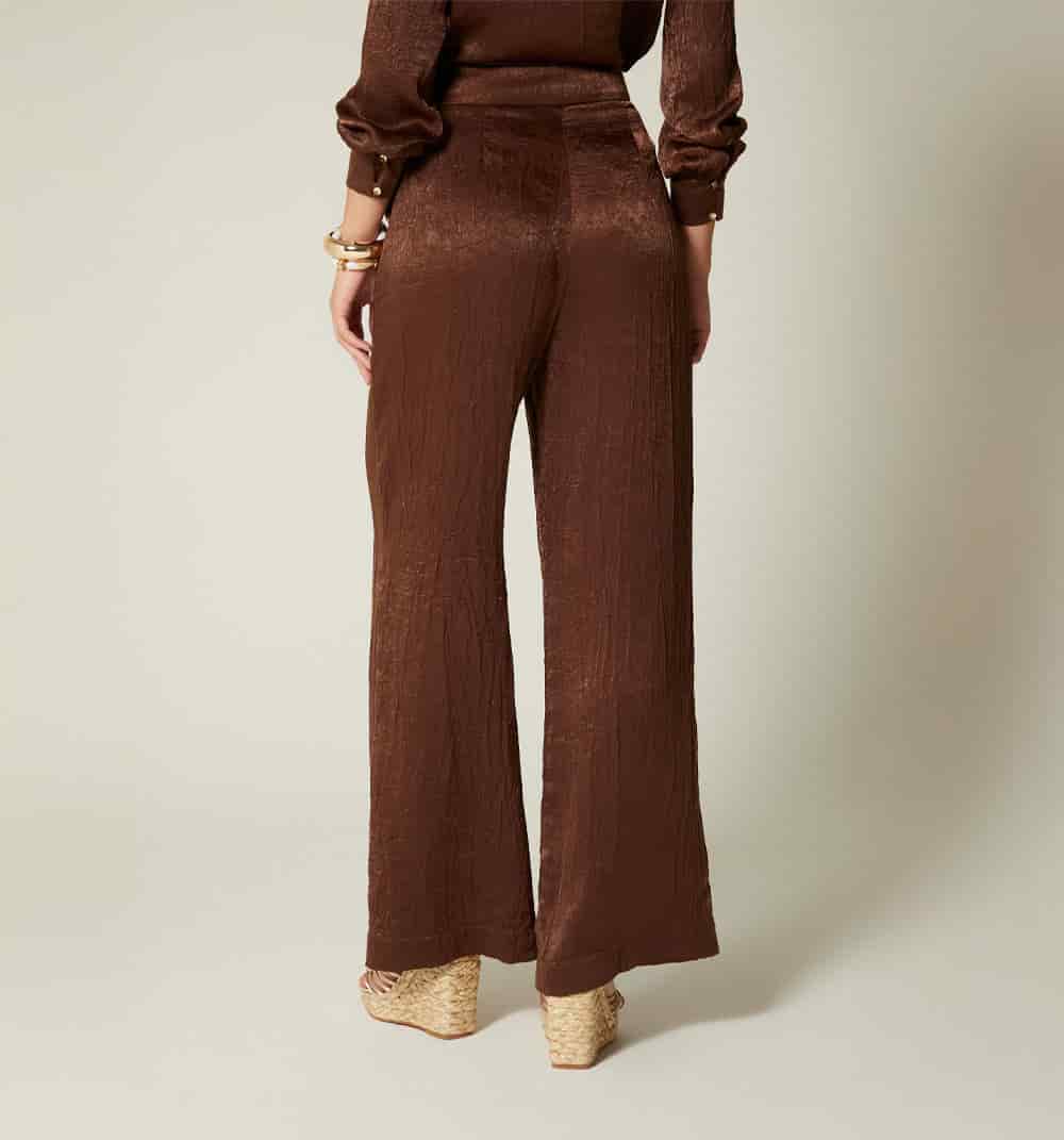 Pantalon palazzo tiro alto - miniatura 5