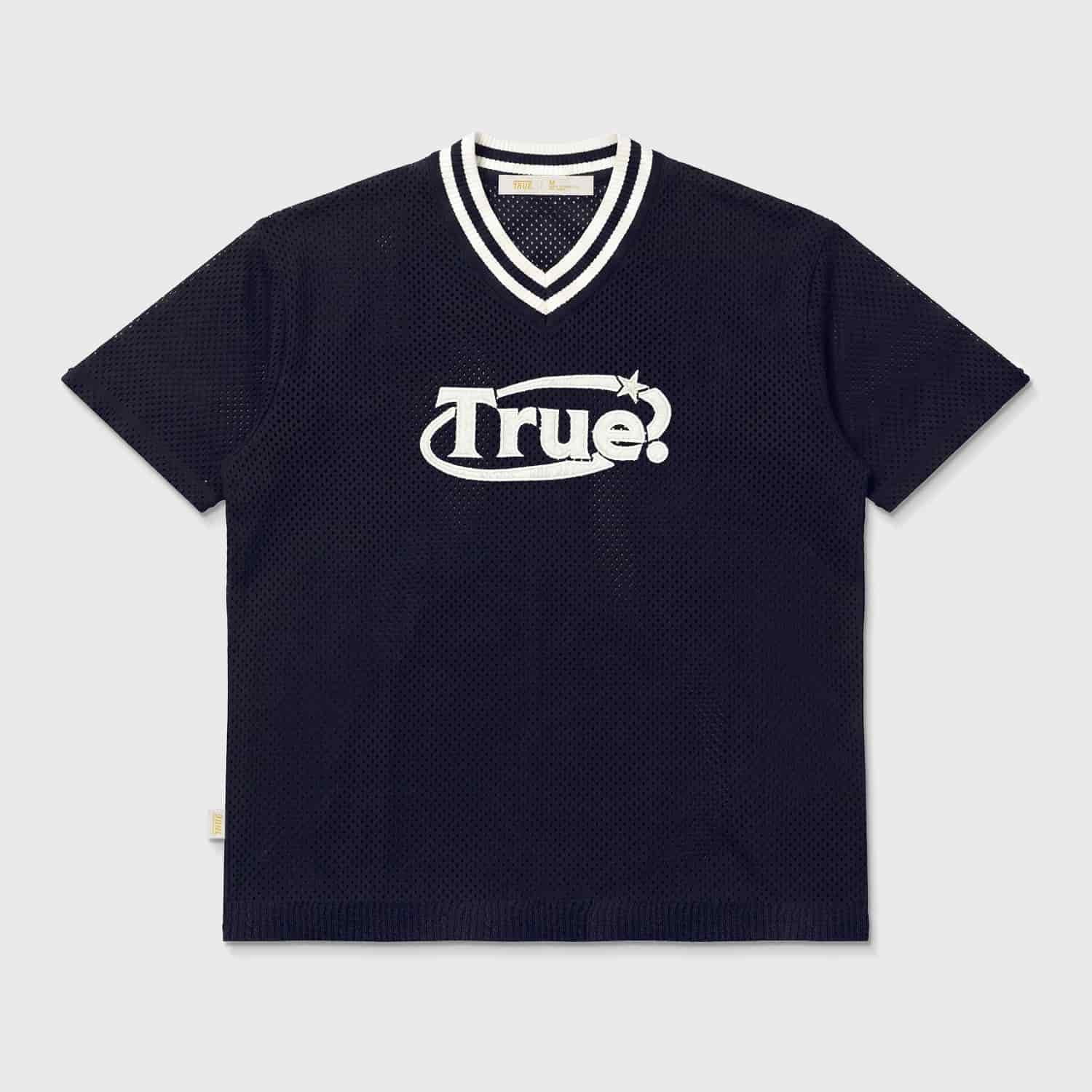 Oversized Knitted Jersey - Navy Blue - miniatura 1