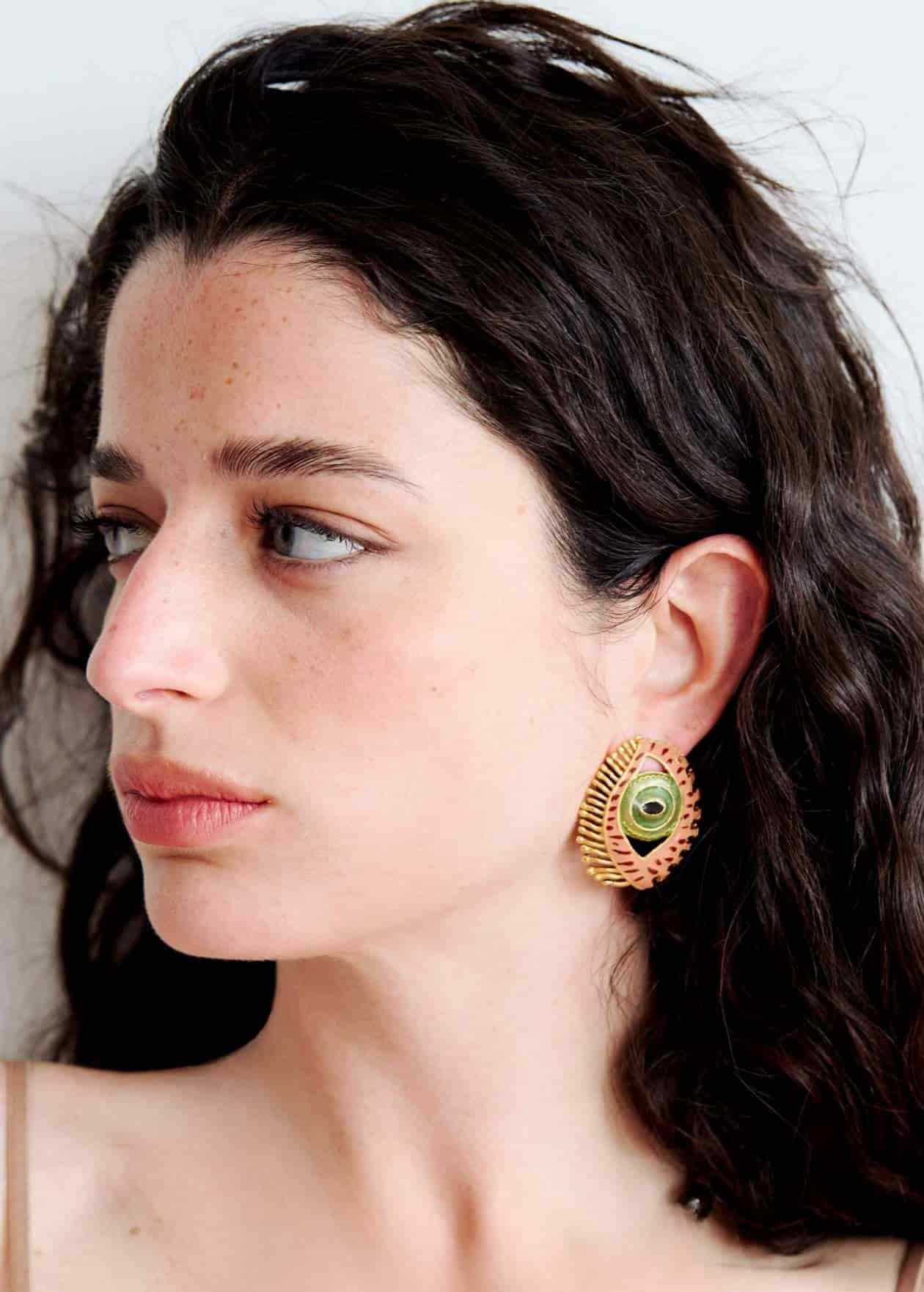Aretes Maxi Cat Terracota - miniatura 2