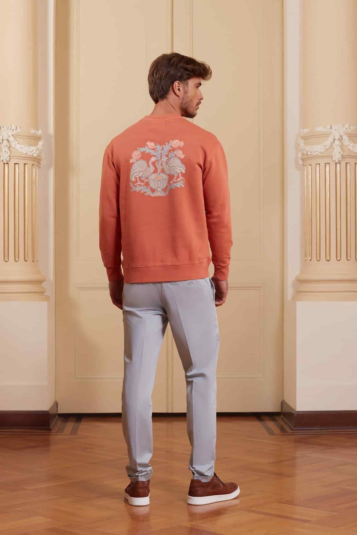 Men's musas sweatshirt terracotta - miniatura 2