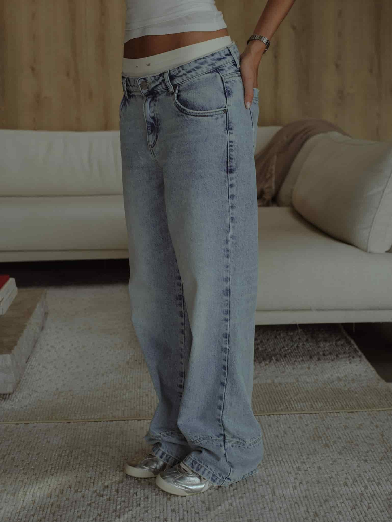 LOW RENEW JEAN - OLD LIGHT BLUE - miniatura 9
