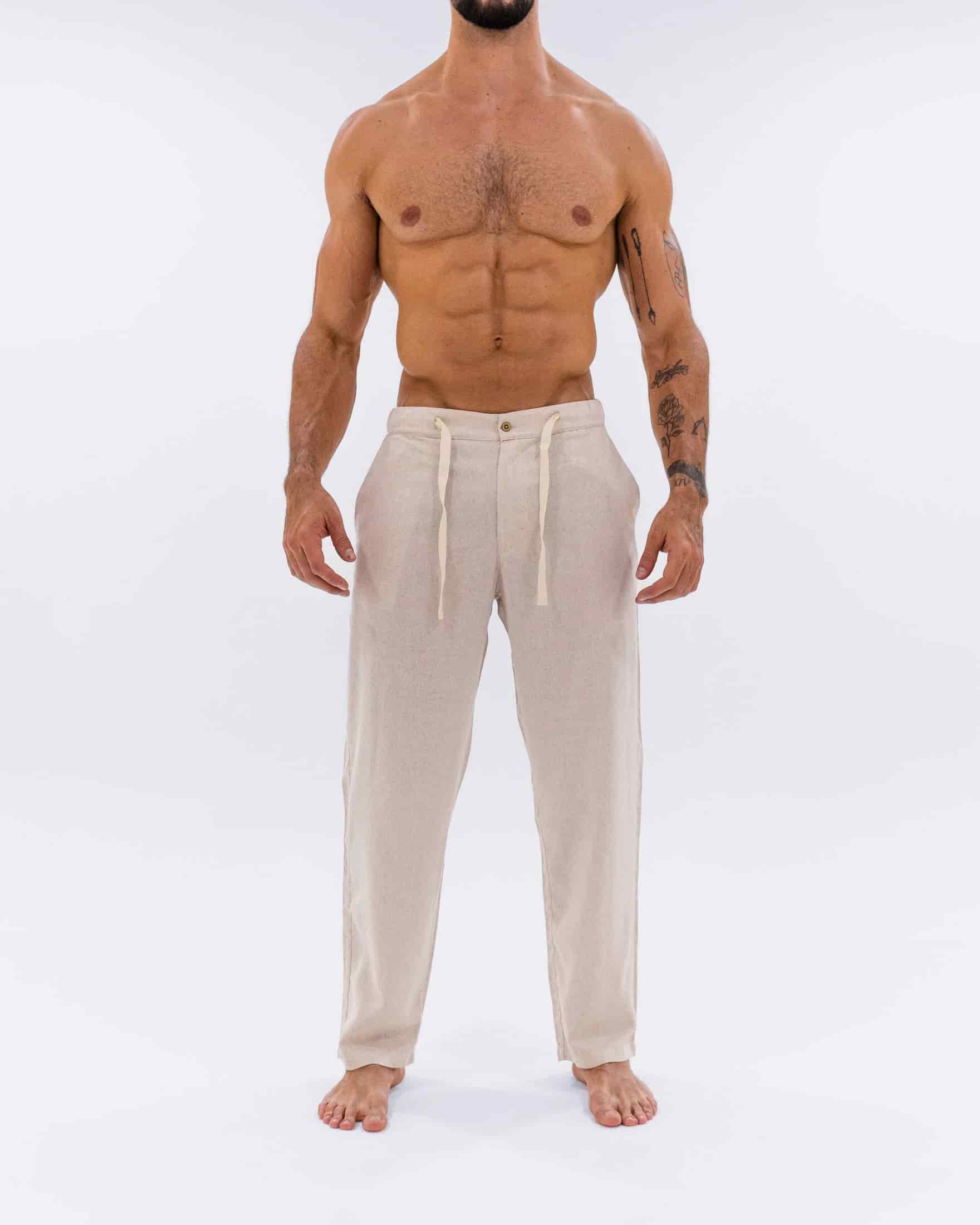Pantalón Lino Ivory - miniatura 6