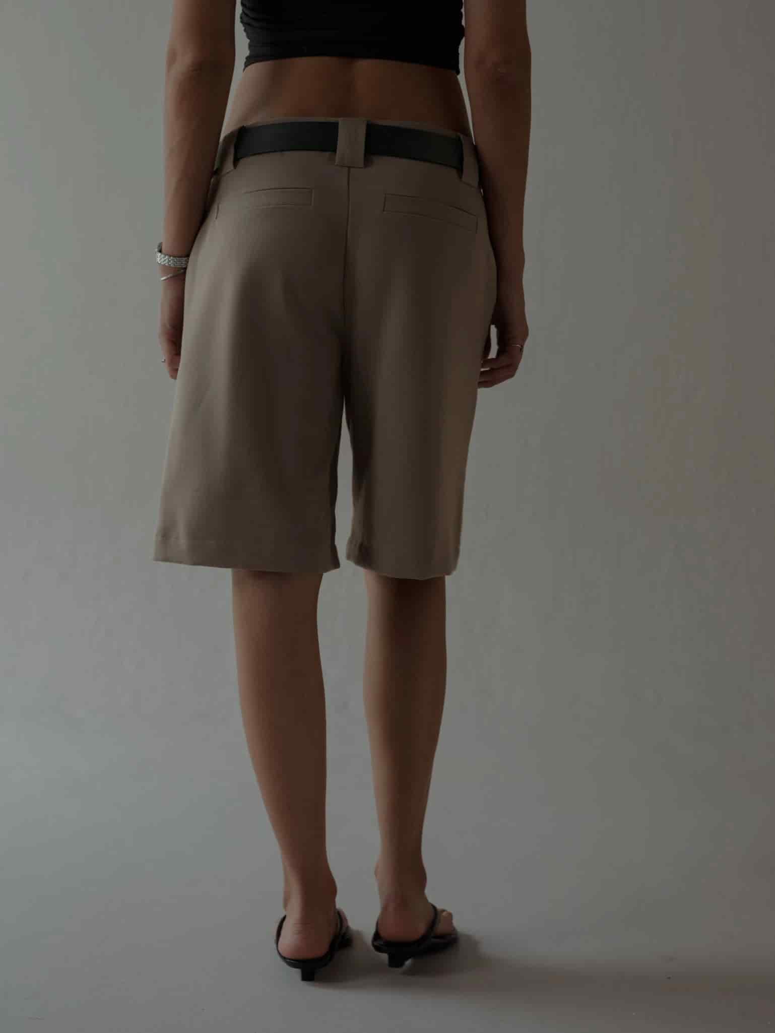 LONG CLASSIC SHORTS - TAUPE - miniatura 7