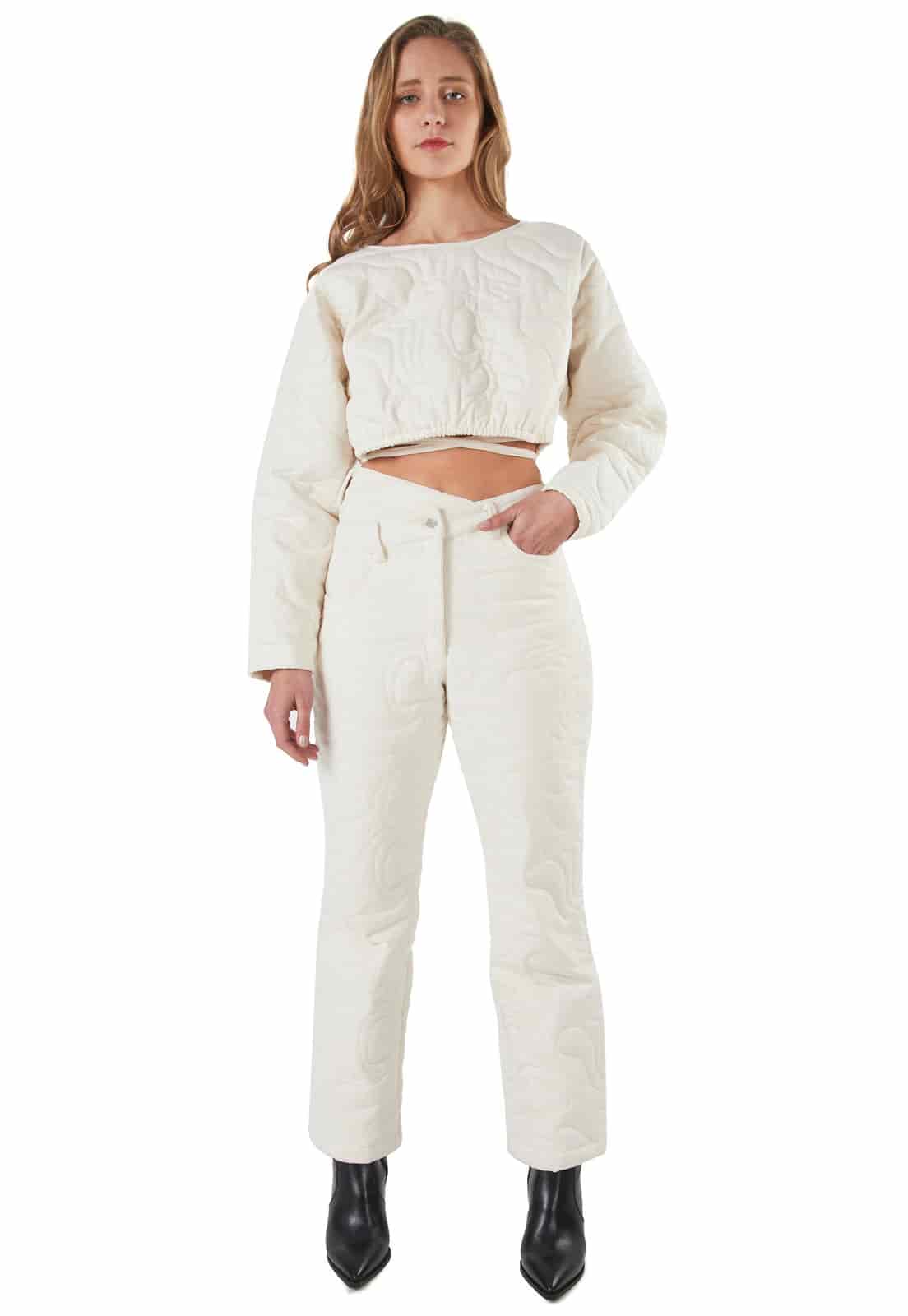 Claude Puffy Shirt Cream - miniatura 6