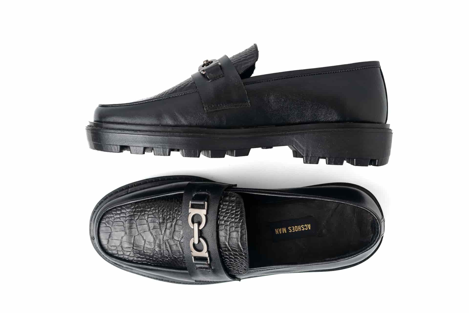 Mocasines Dublín Negro Hebilla Onix - miniatura 2