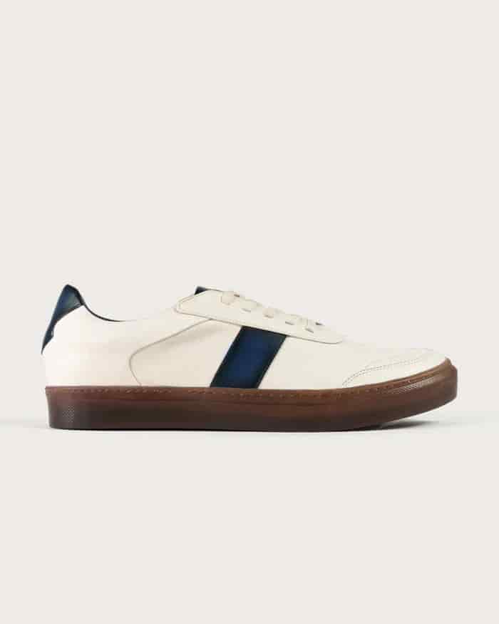 Sneaker Pisa Beige-Azul - miniatura 1