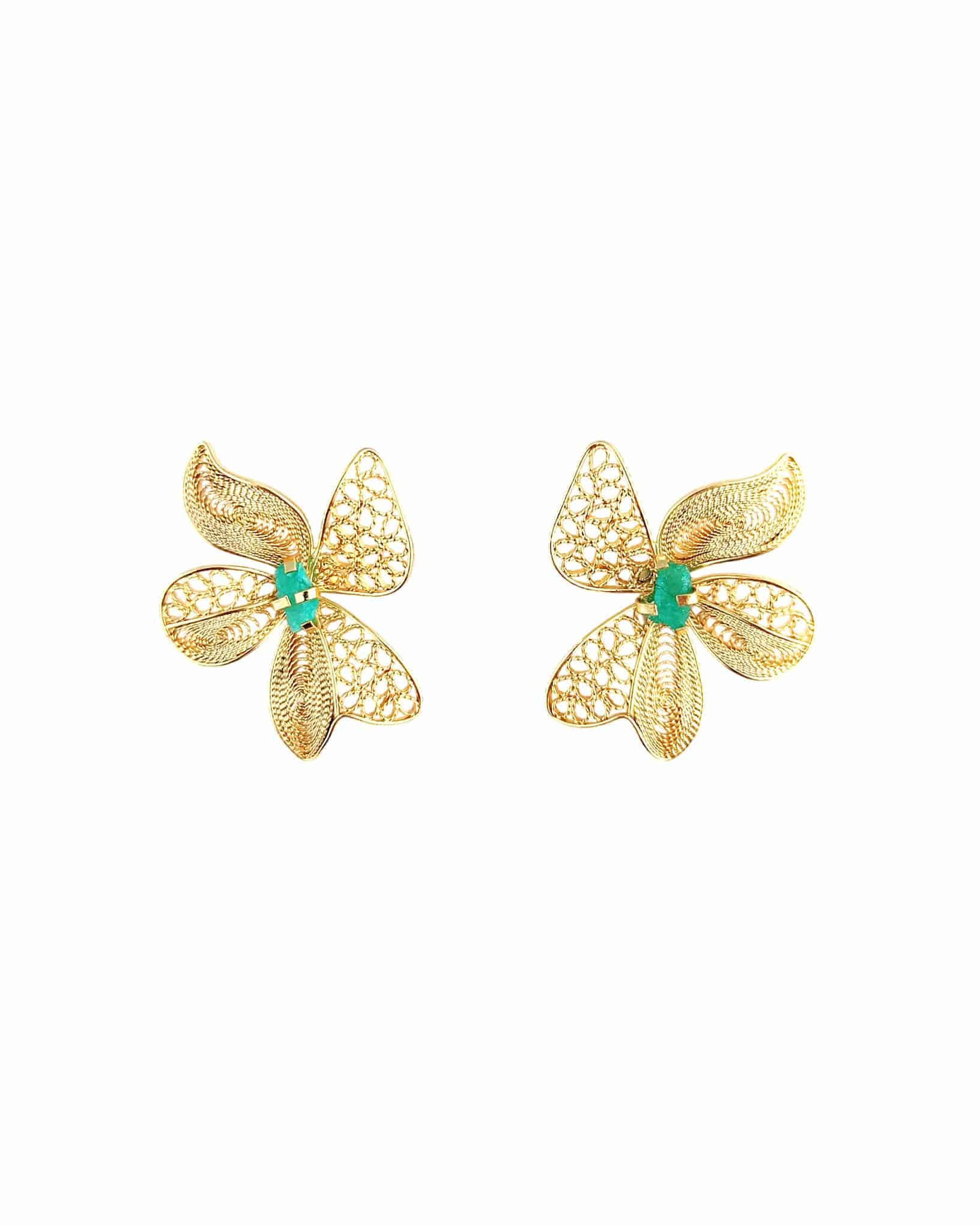 Aretes filigrana topo Dinastia - miniatura 1