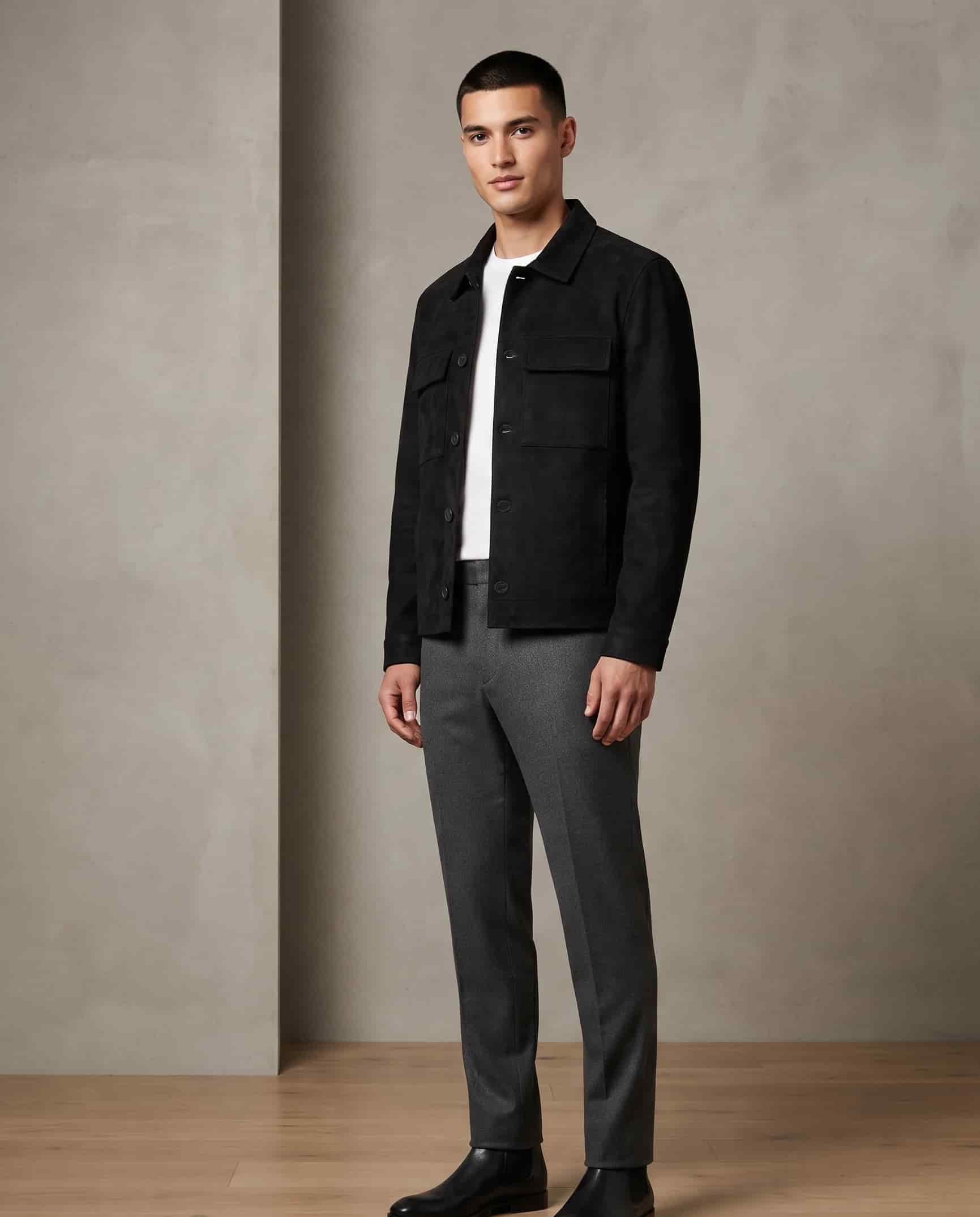 Chaqueta Botones Negra - miniatura 1