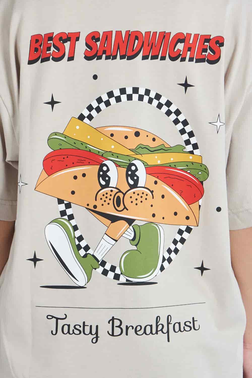 Camiseta oversize Best Sandwiches Marfil| DROP 03 | - miniatura 2