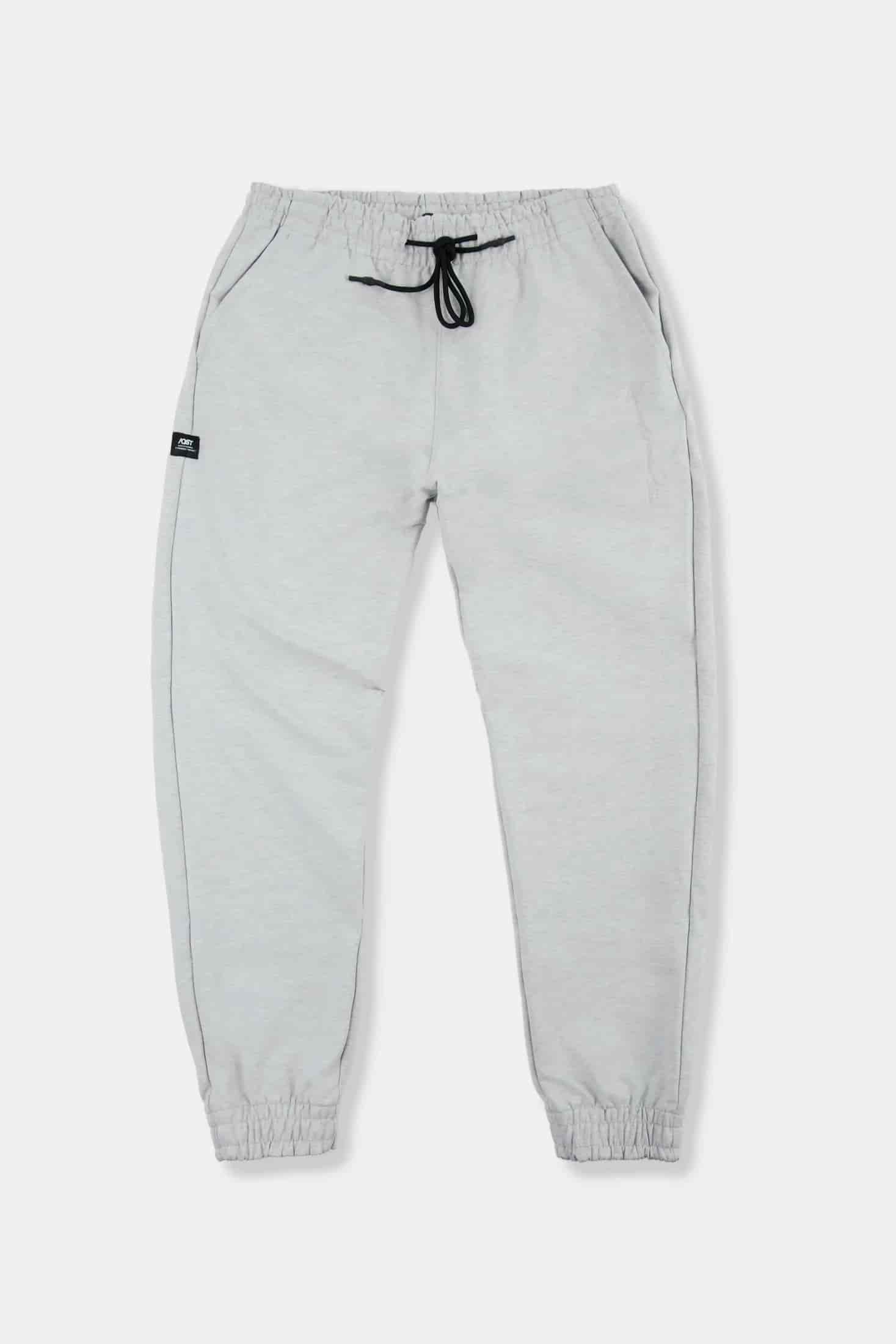 PANTALON JOGG COLOR GRIS JASPE CLARO - miniatura 1