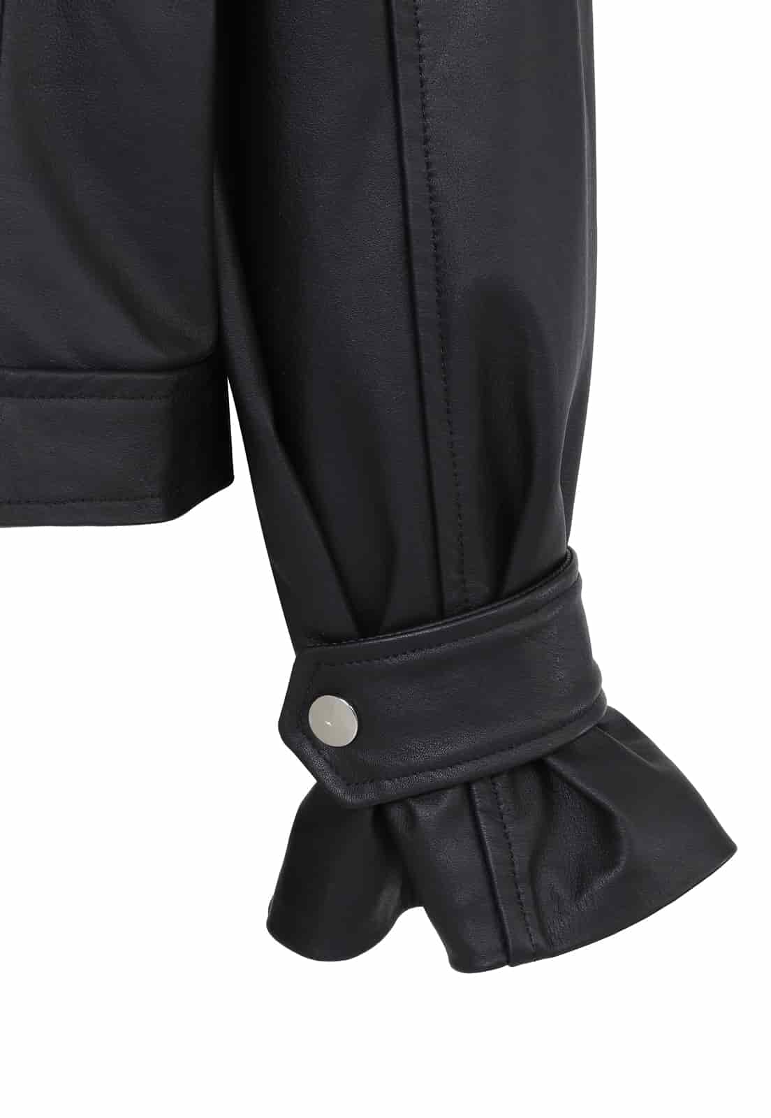 LEROY BIKER LEATHER JACKET - miniatura 4