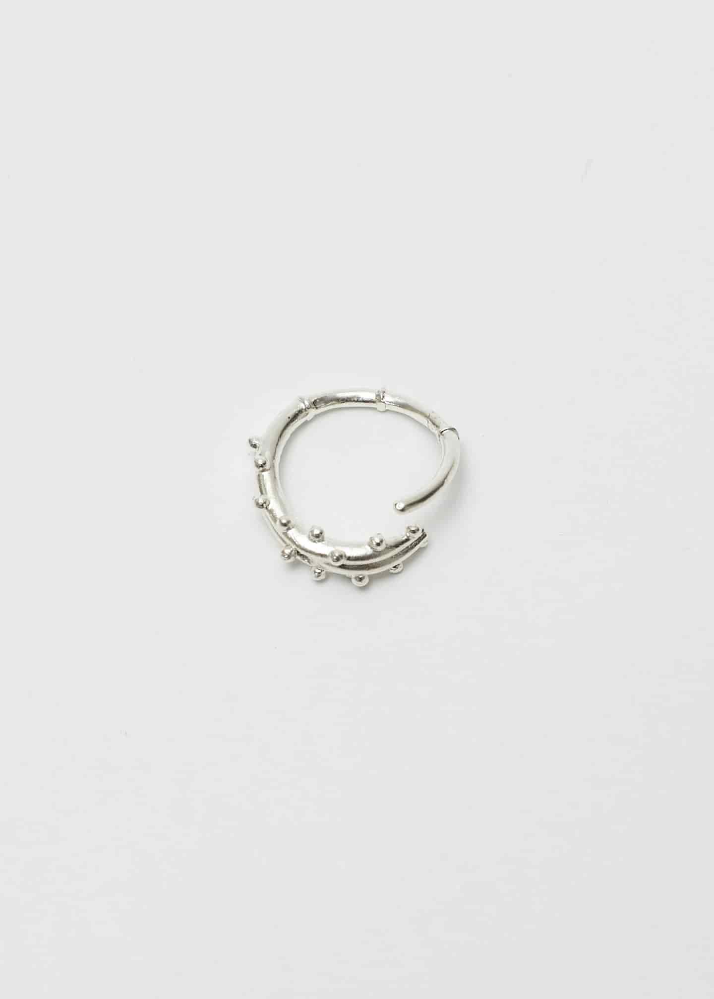 Anillo Earcuff Estambre Plata - miniatura 2