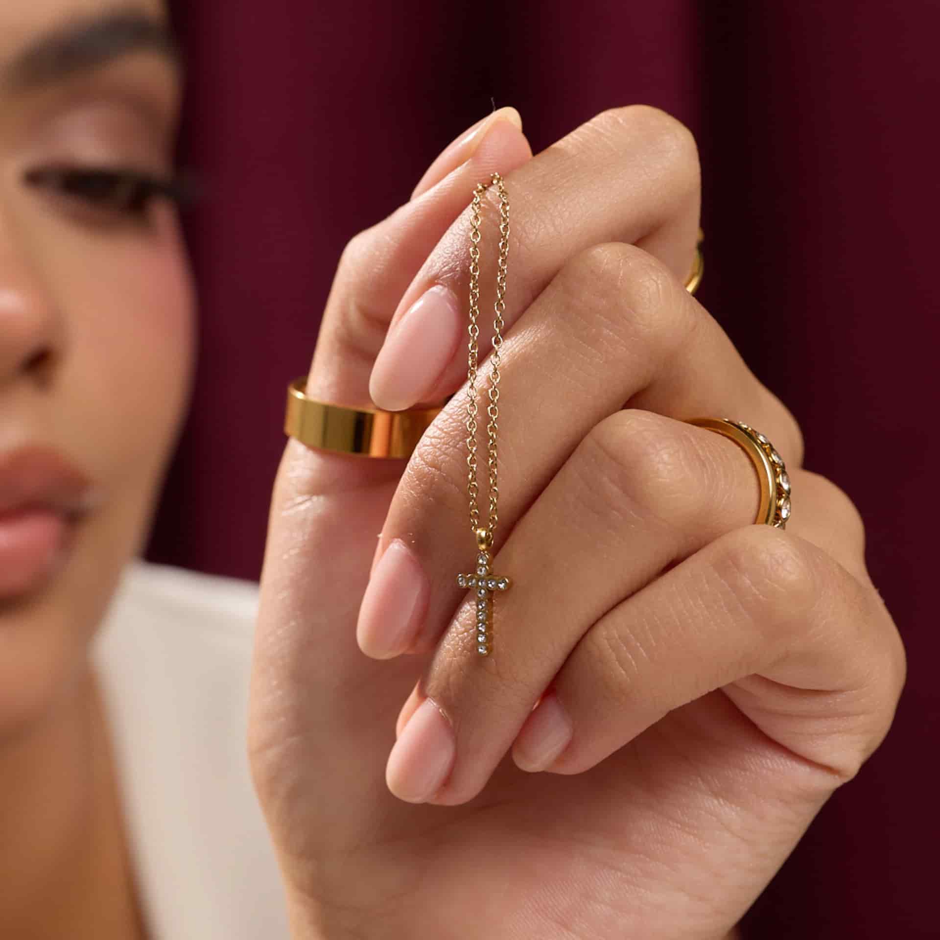 Collar Crystal Cross - miniatura 1