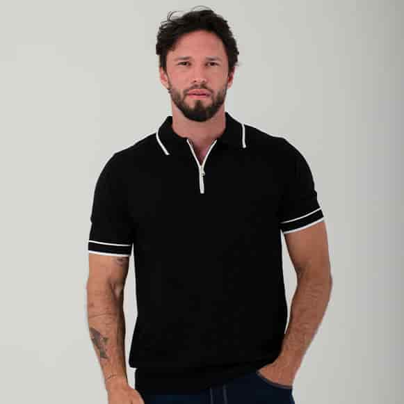 SUETER TIPO POLO MODA TEJIDO HOMBRE - miniatura 2