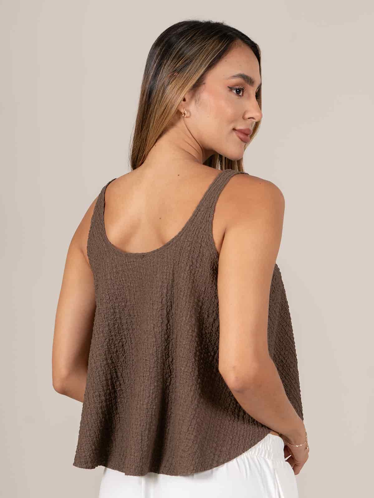 Blusa Leyva Cafe - miniatura 3