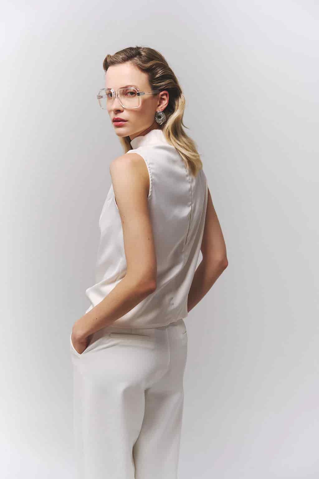 Blusa Giannina marfil - miniatura 2
