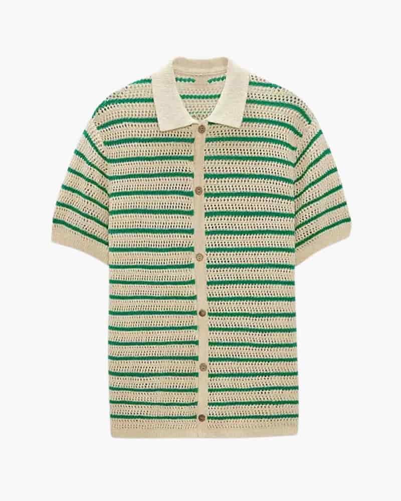 Marbella - Knitted Button Shirt - miniatura 1