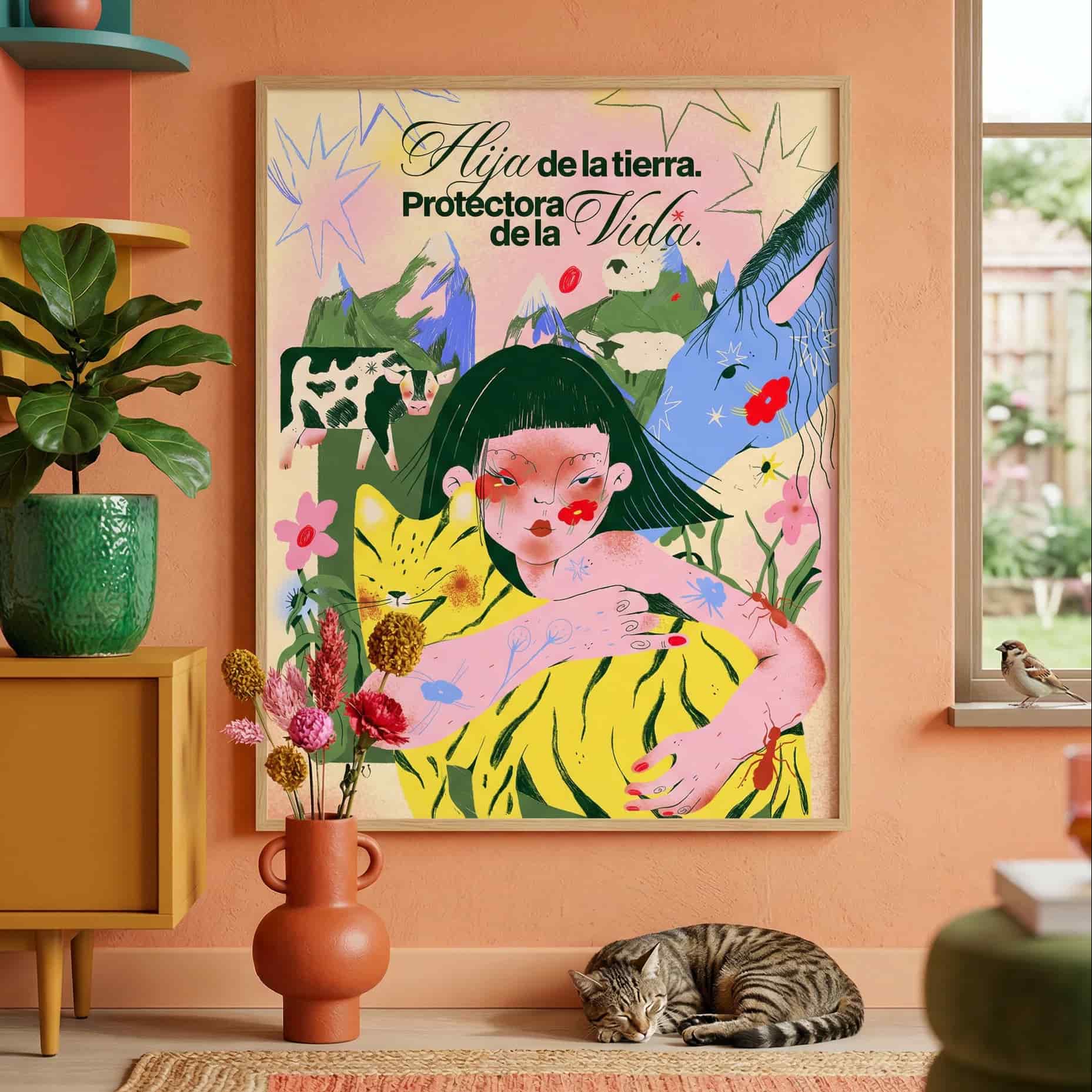 🌸🐄 Póster Guardiana - miniatura 1