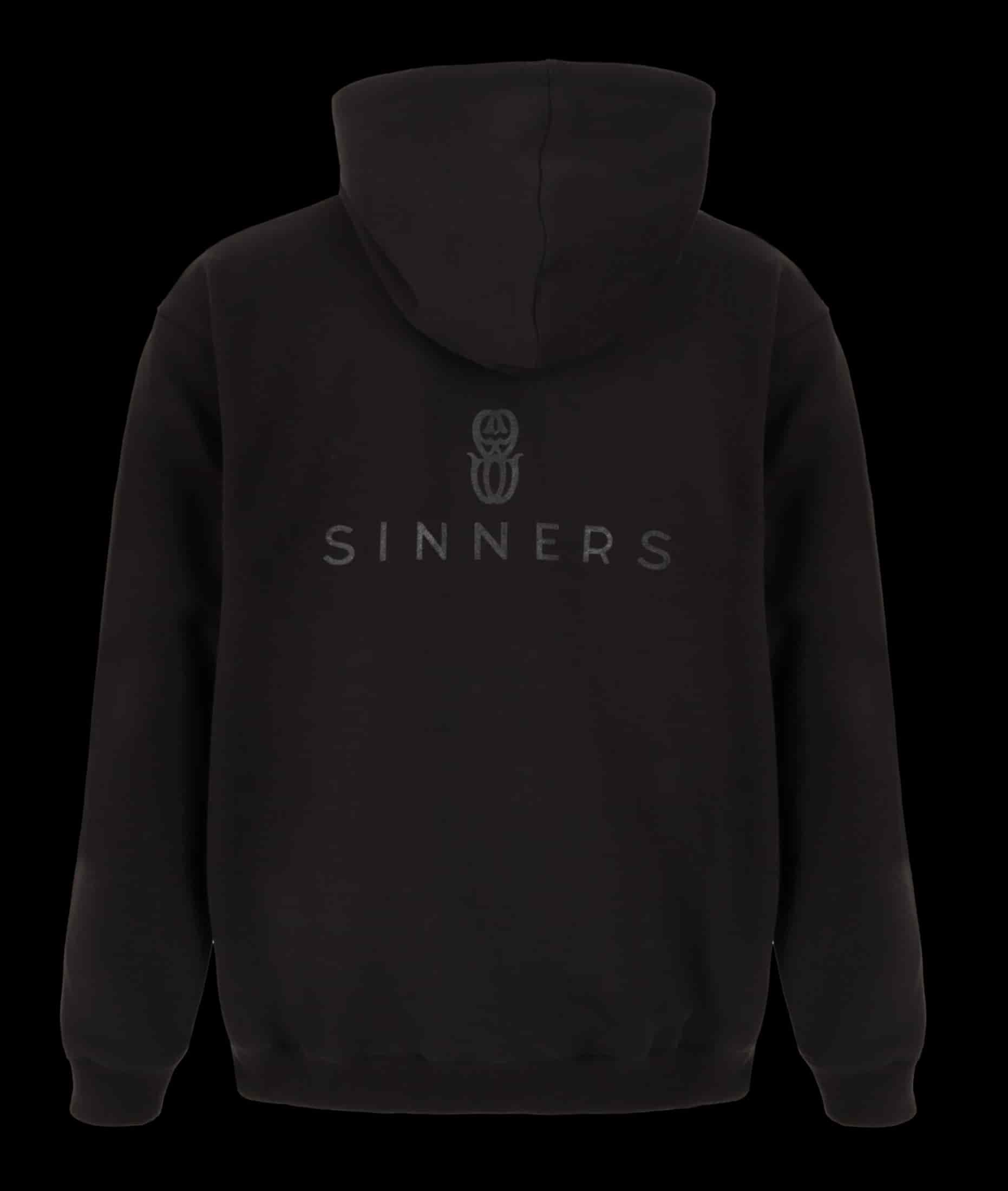 MONOGRAM BLACK ZIPPER HOODIE - miniatura 2